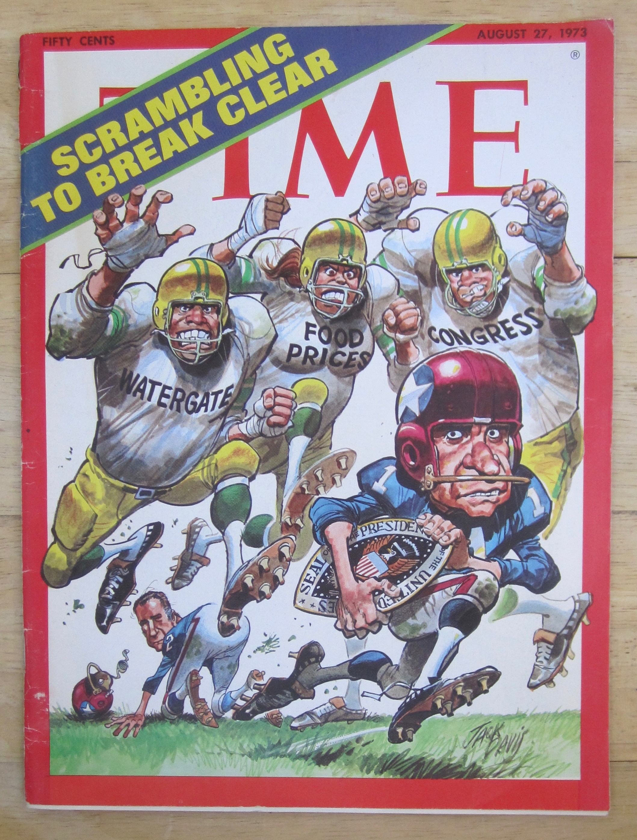 Time Magazine August 27, 1973 Scrambling To Break Clear