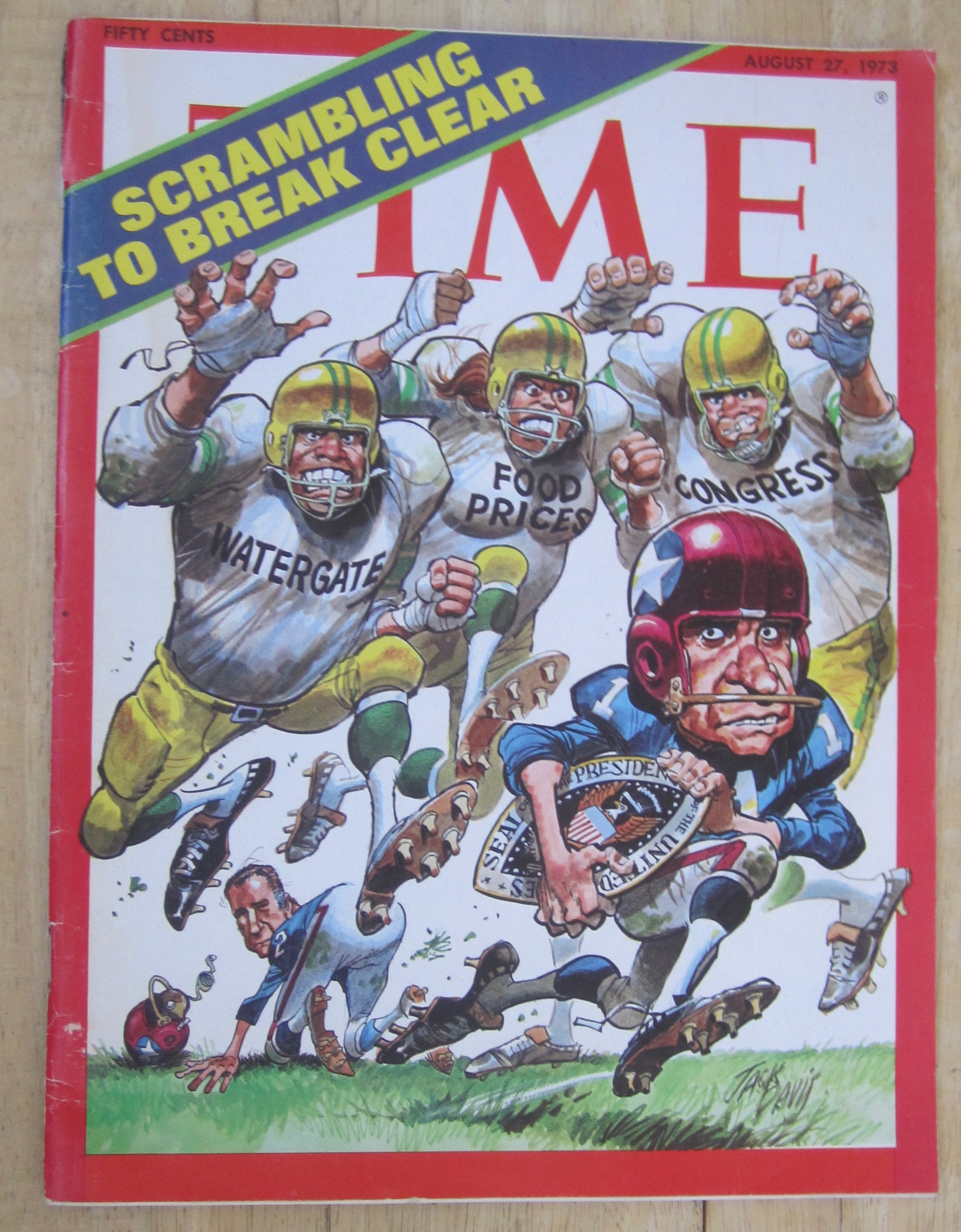 Time Magazine August 27, 1973 Scrambling To Break Clear