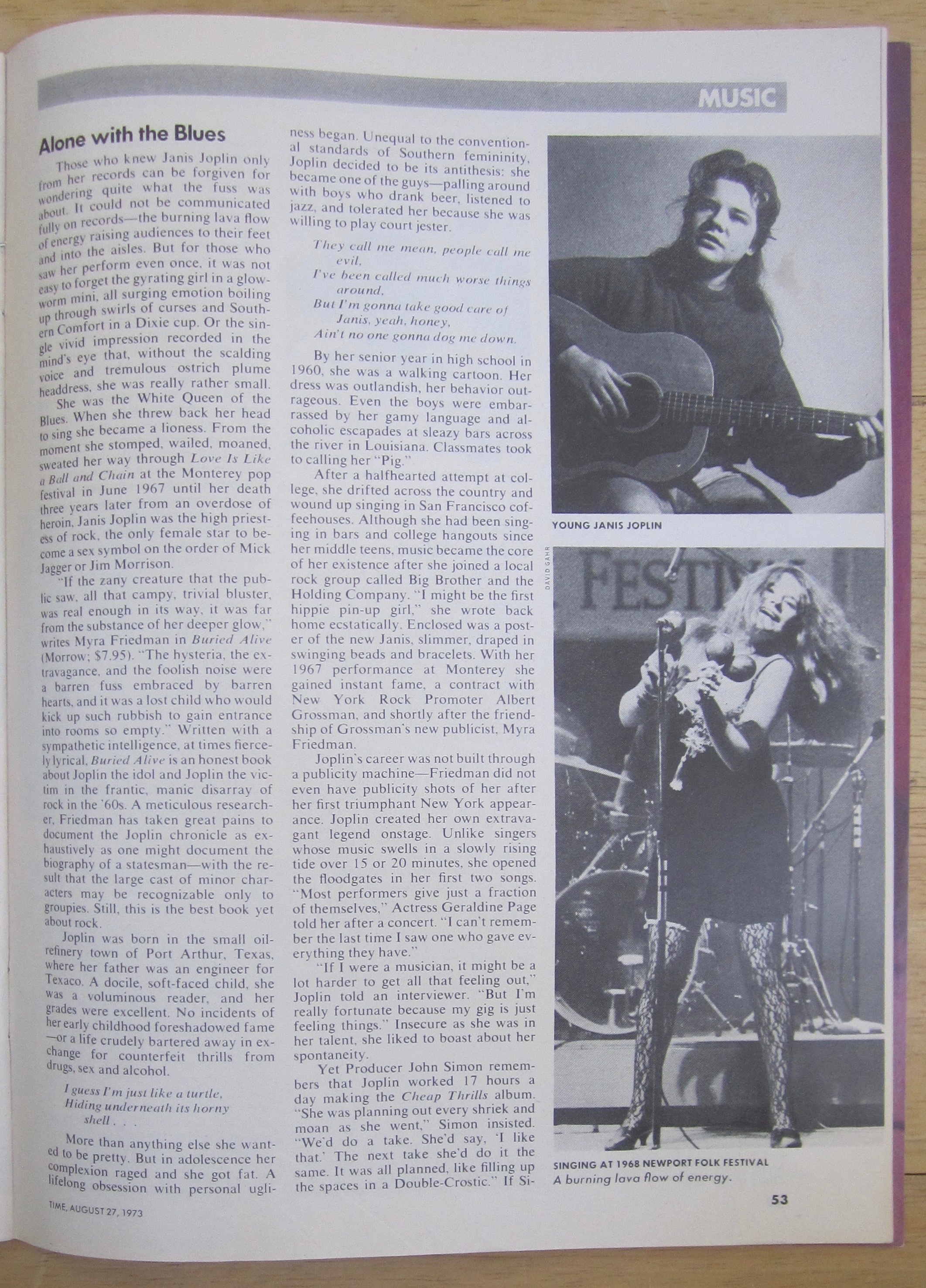Time Magazine August 27, 1973 Scrambling To Break Clear