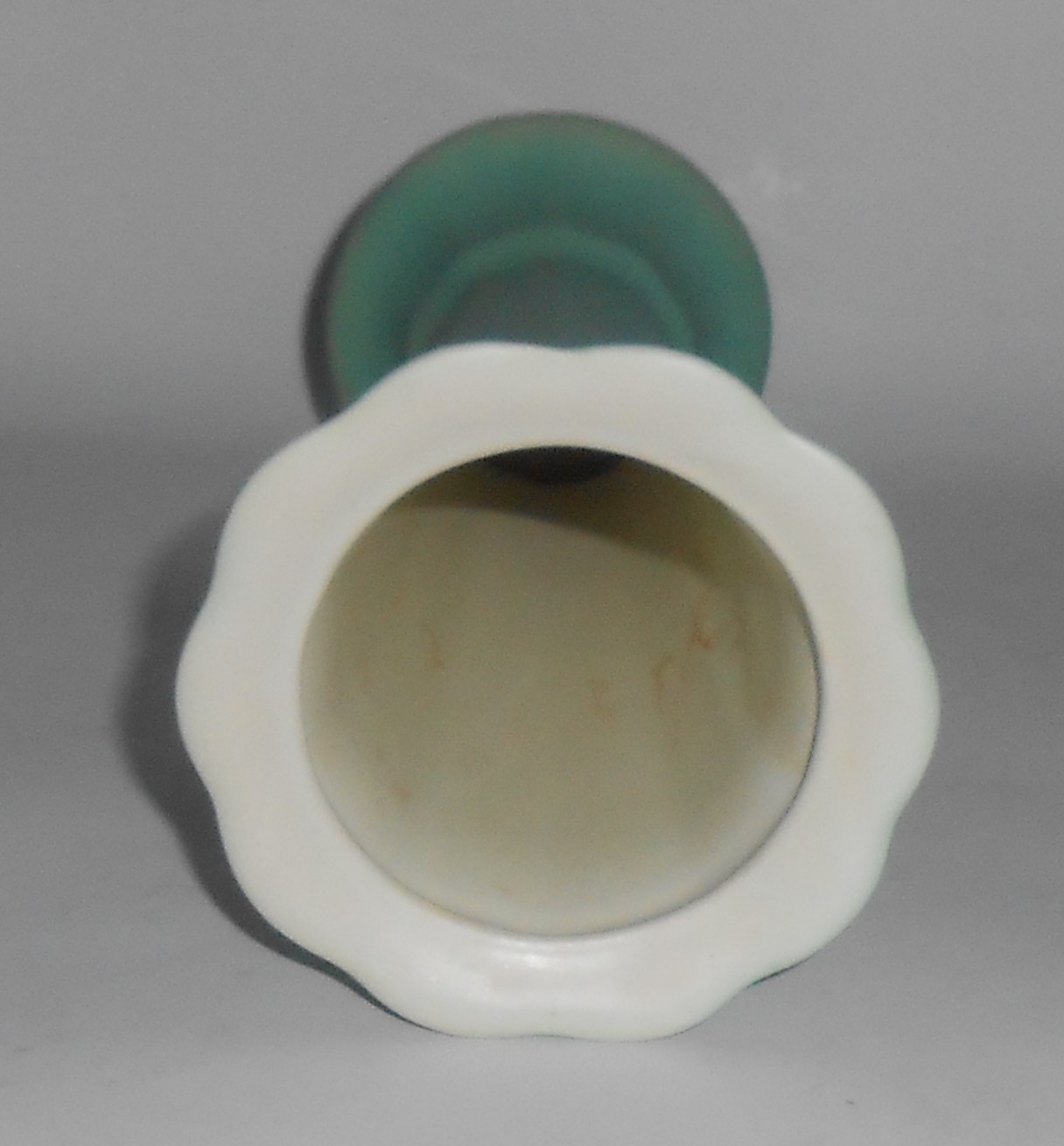 Coors Art Pottery Matte Green/Matte White Victor Vase