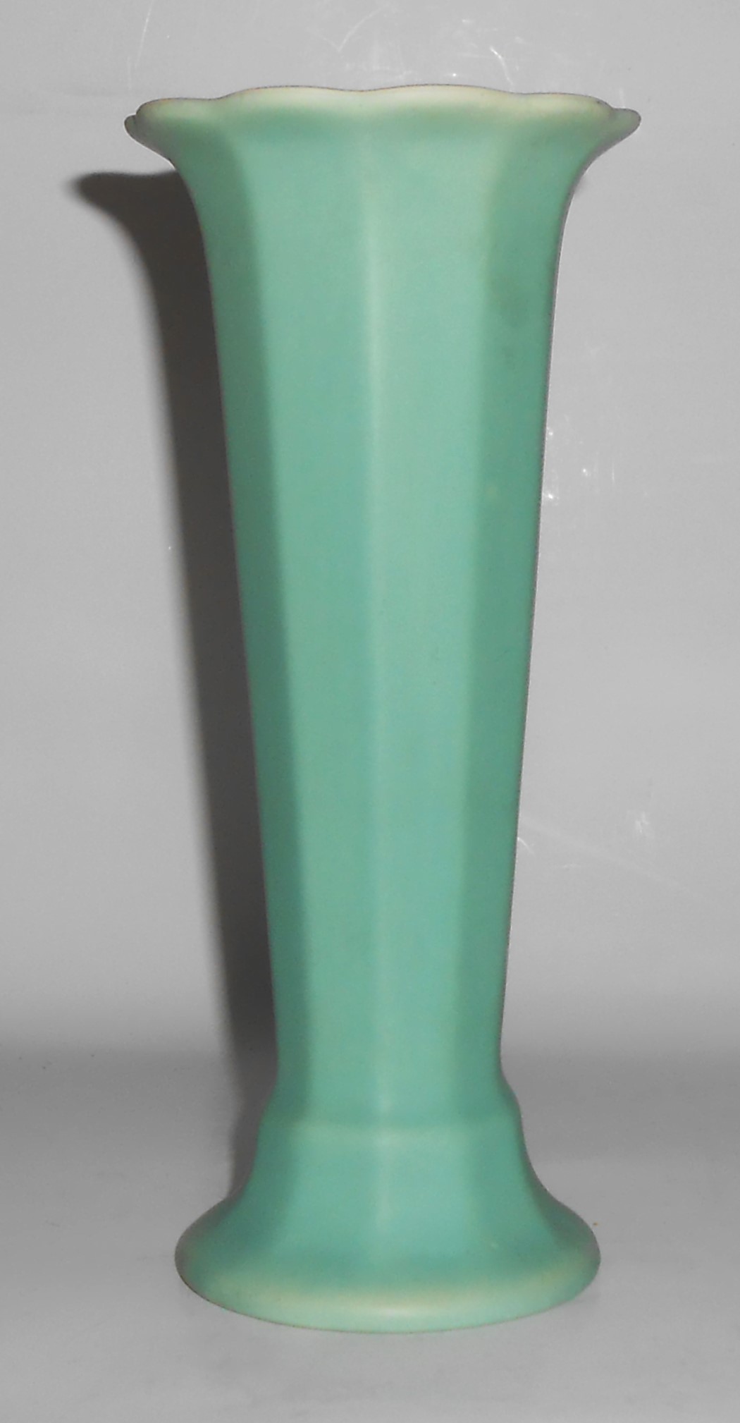 Coors Art Pottery Matte Green/Matte White Victor Vase