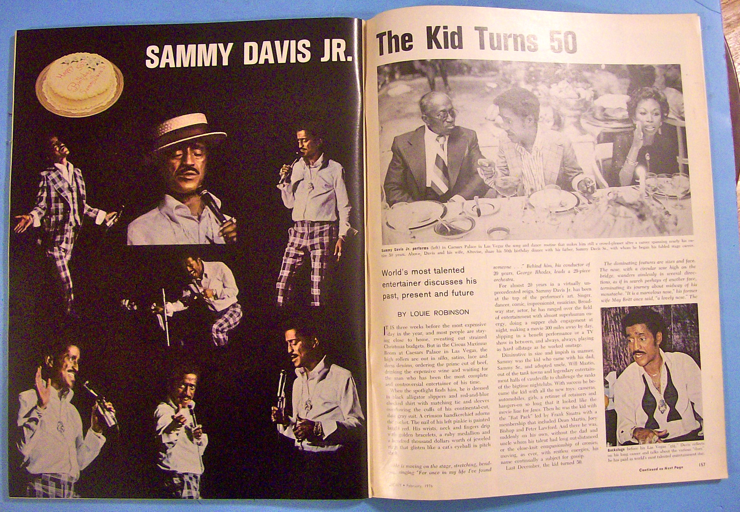 Ebony Magazine-February 1976-Sammy Davis Jr.