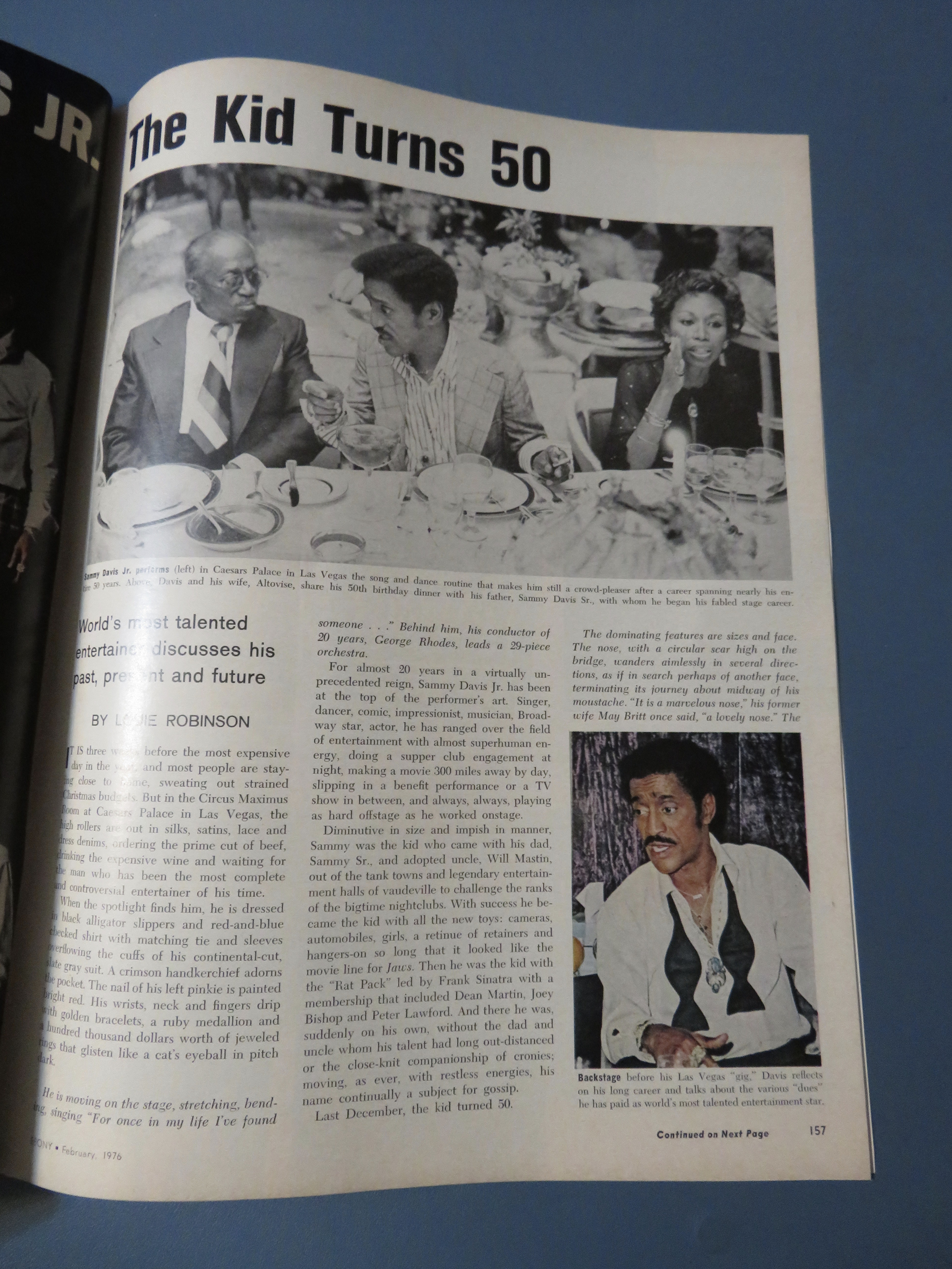 Ebony Magazine-February 1976-Sammy Davis Jr.