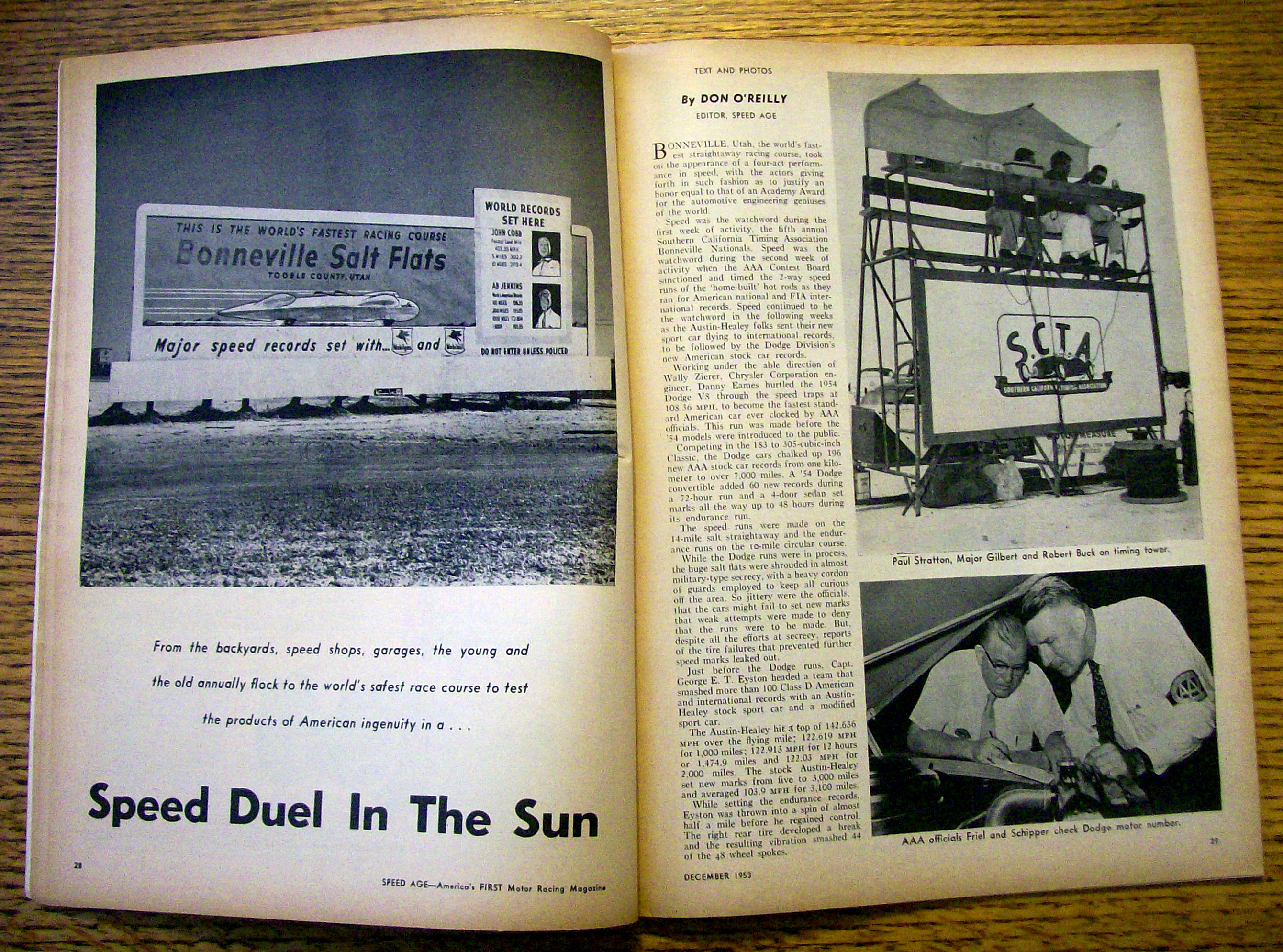 Speed Age Magazine December 1953 Frank Mundy Answers