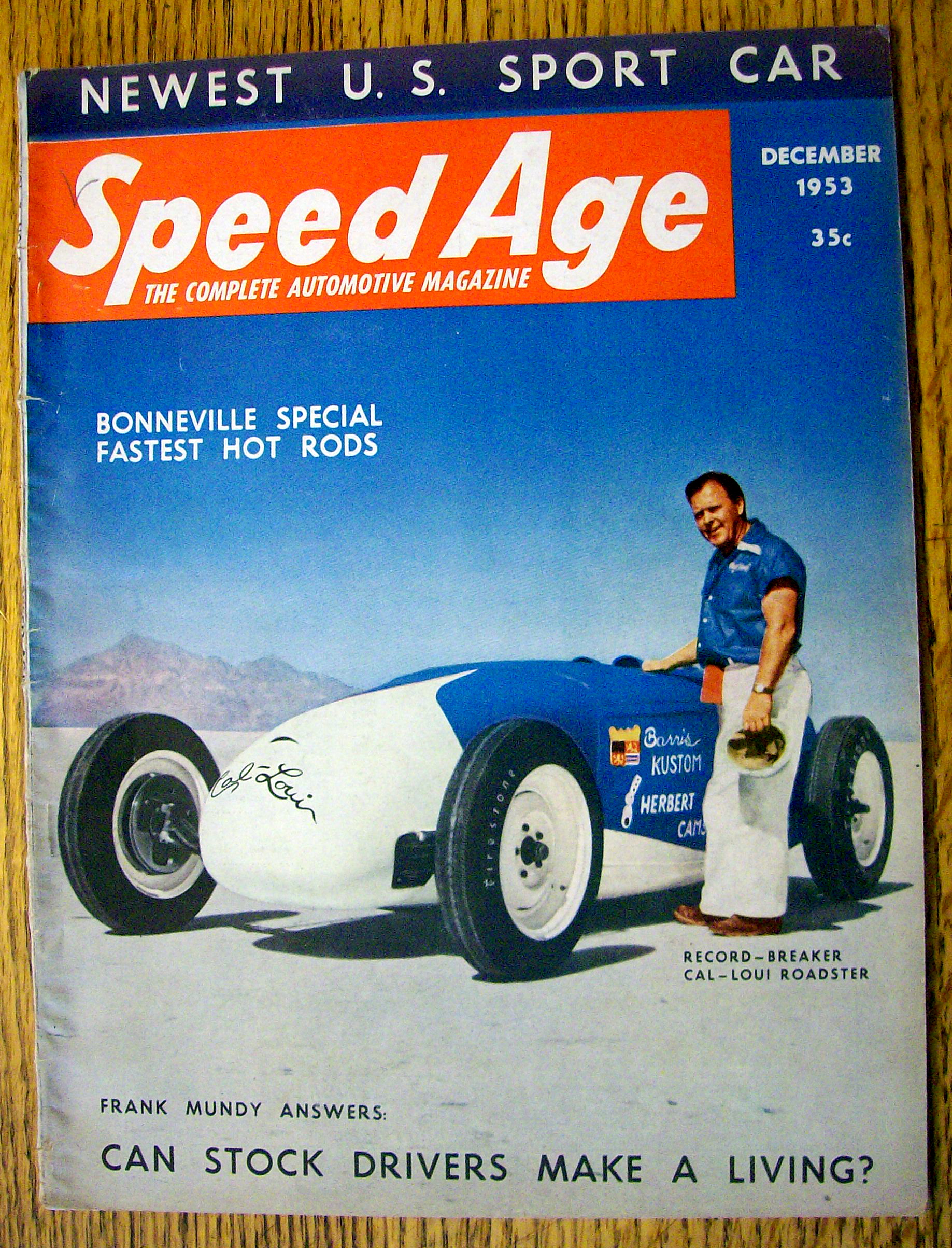 Speed Age Magazine December 1953 Frank Mundy Answers