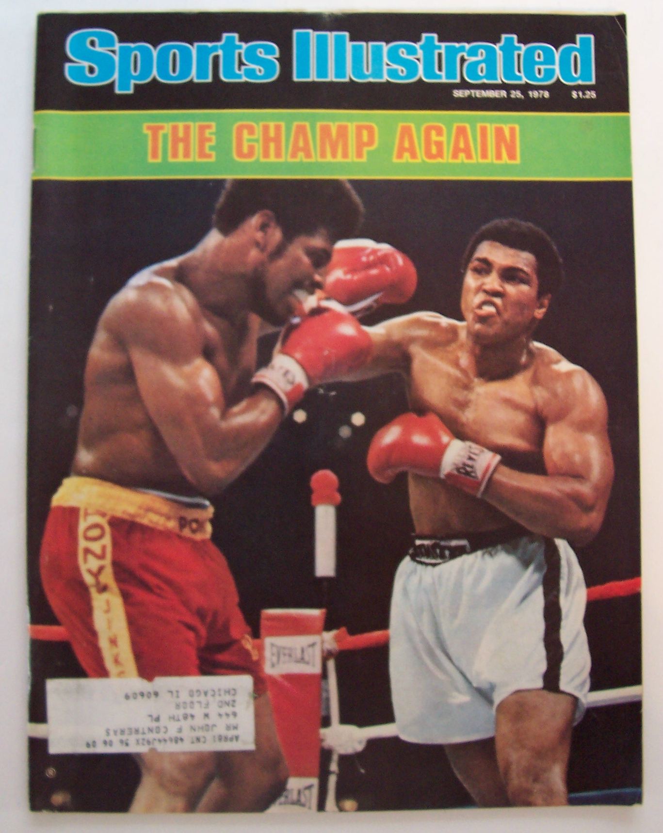 Sports Illustrated Magazine-September 25, 1978-Champ