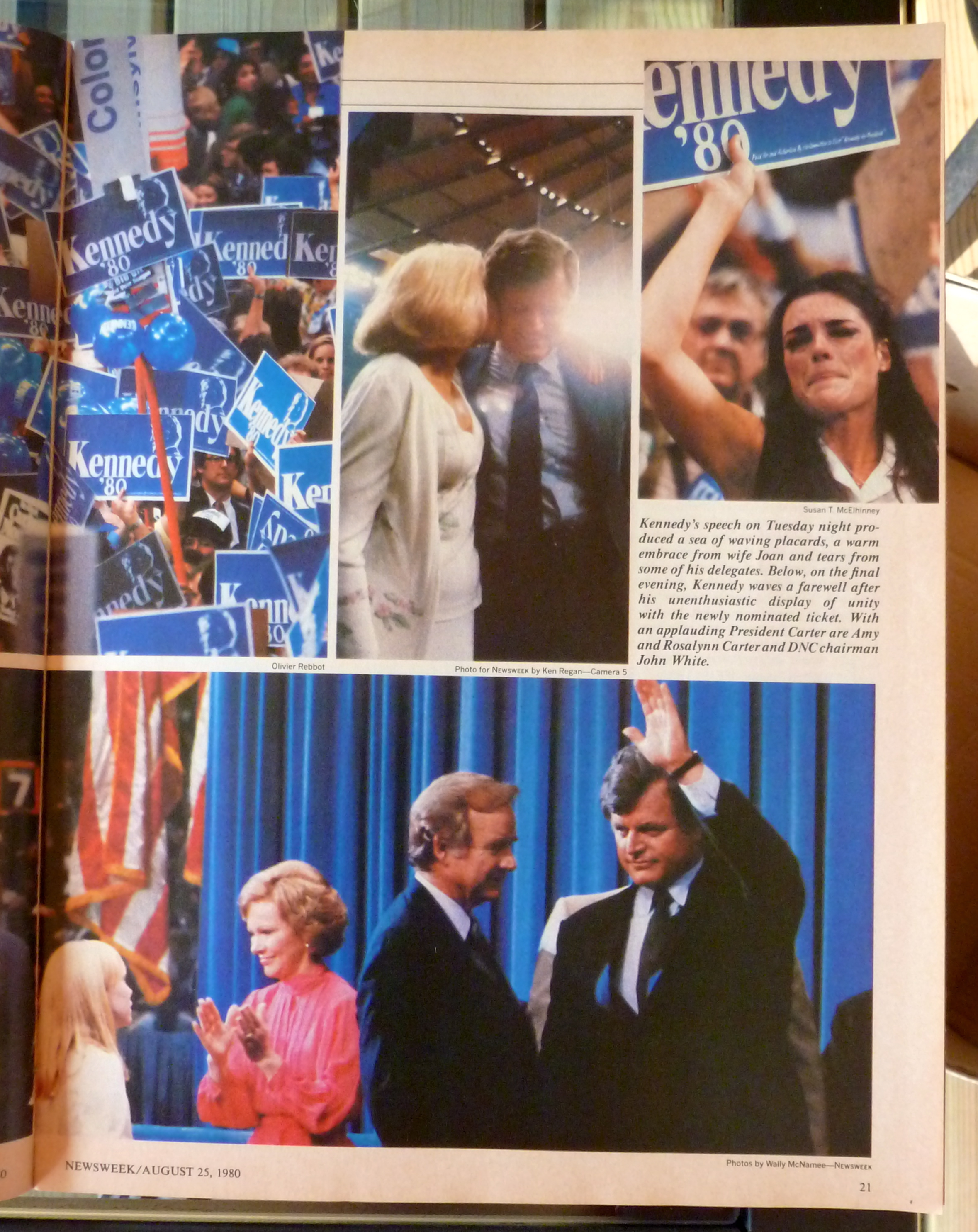 Newsweek Magazine-August 25, 1980-Carter & Kennedy