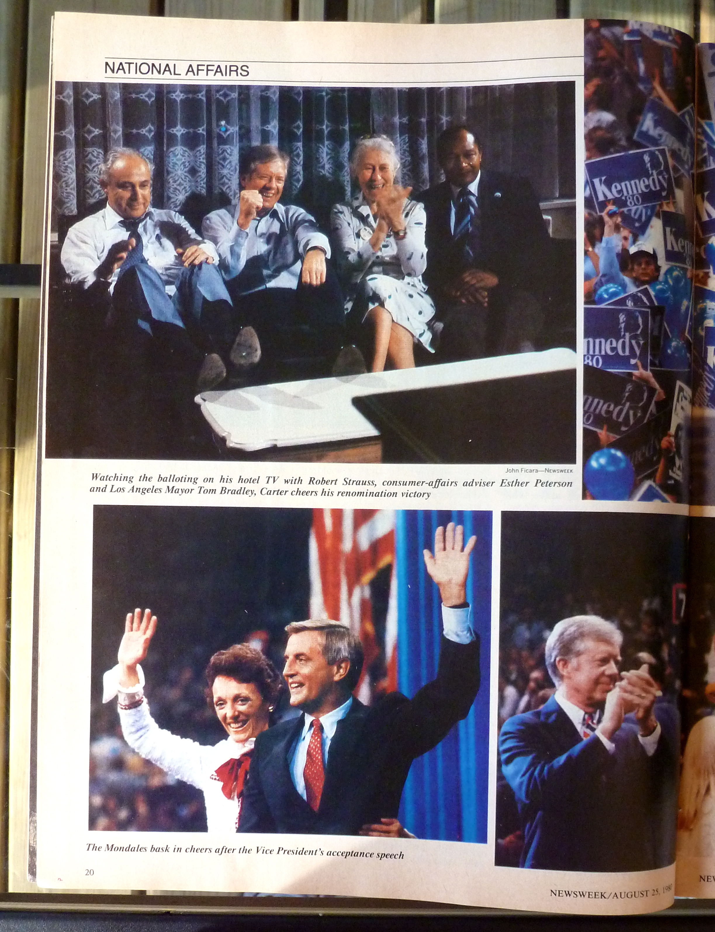 Newsweek Magazine-August 25, 1980-Carter & Kennedy