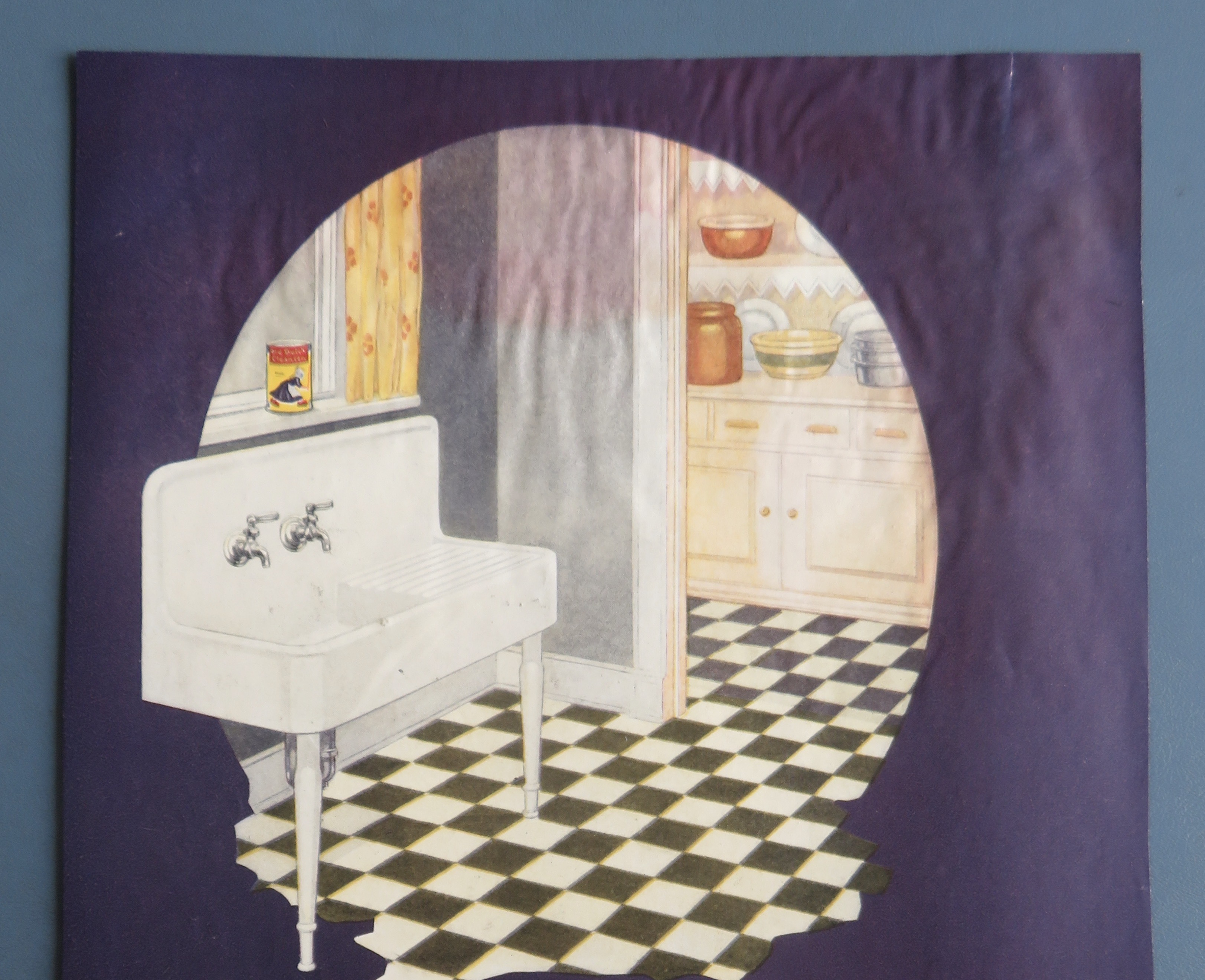 1920 Old Dutch Cleanser with Kitchen Cleanliness