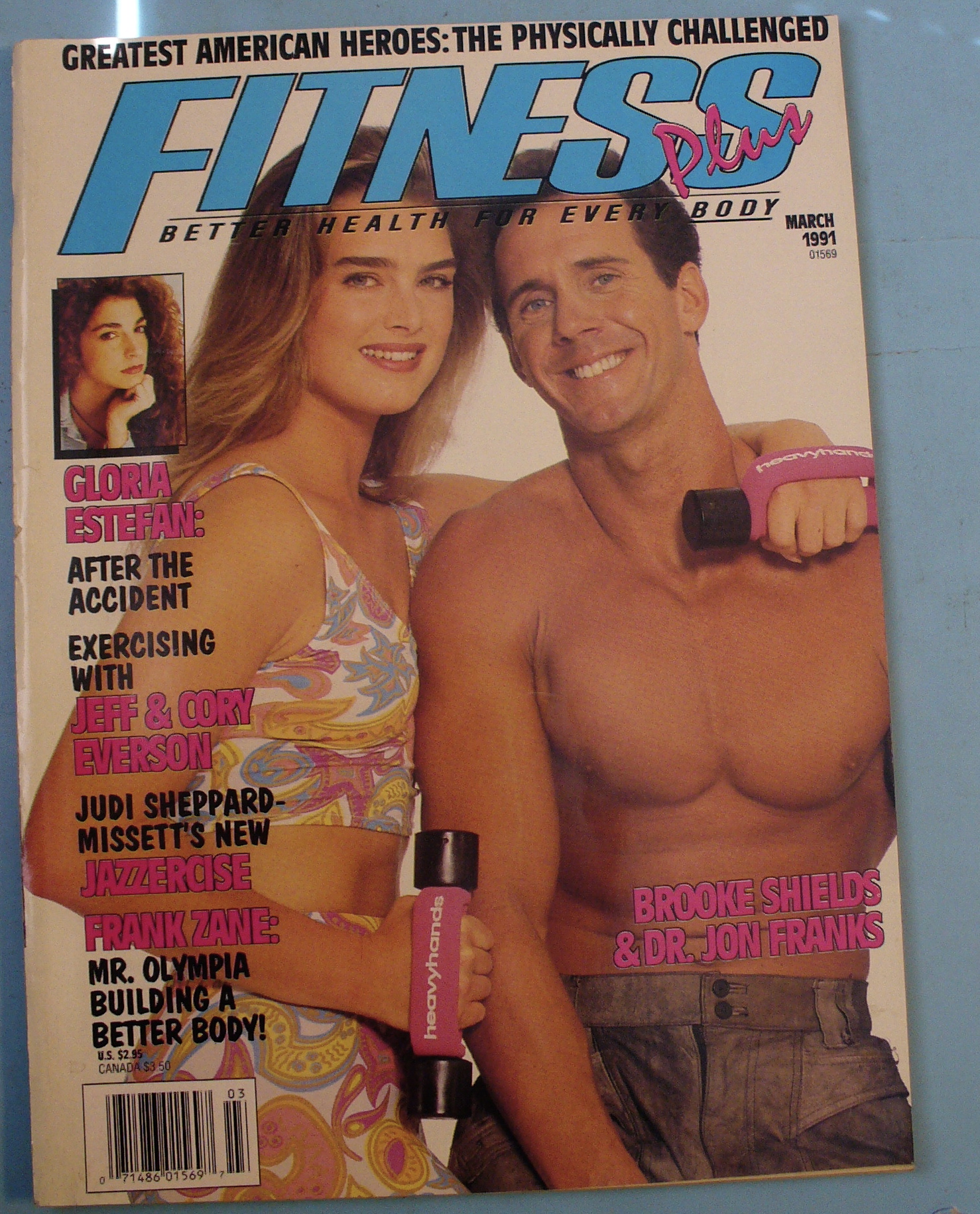 Fitness Plus Magazine March 1991 Brooke Shields