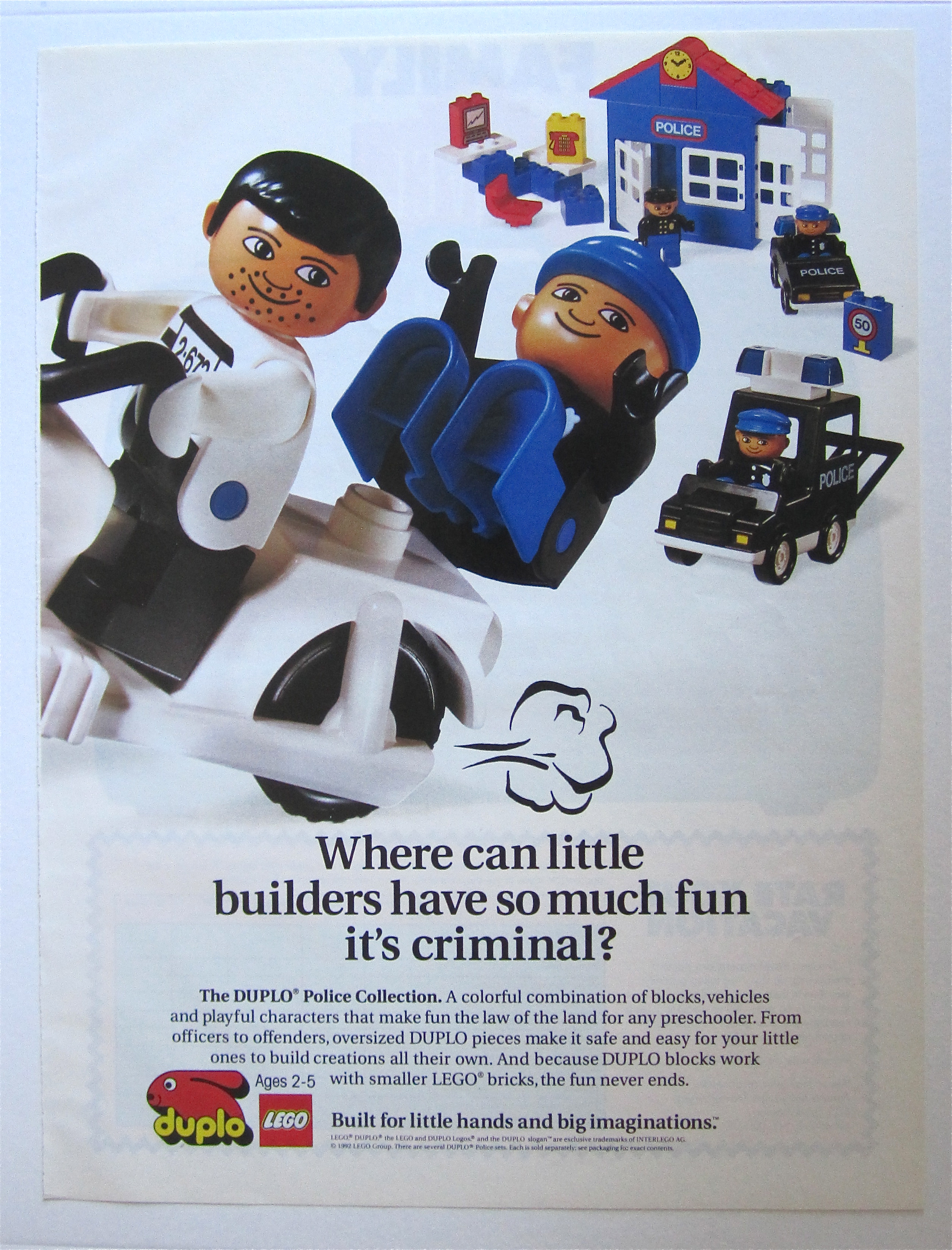 1992 Duplo Lego Blocks with Police Station