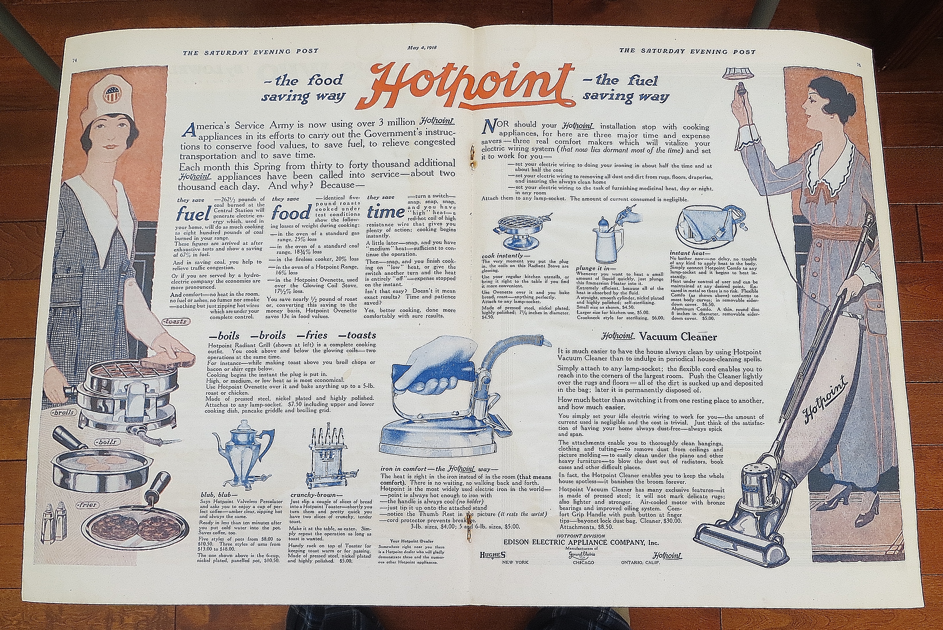1918 HotPoint Appliances With Different Appliances
