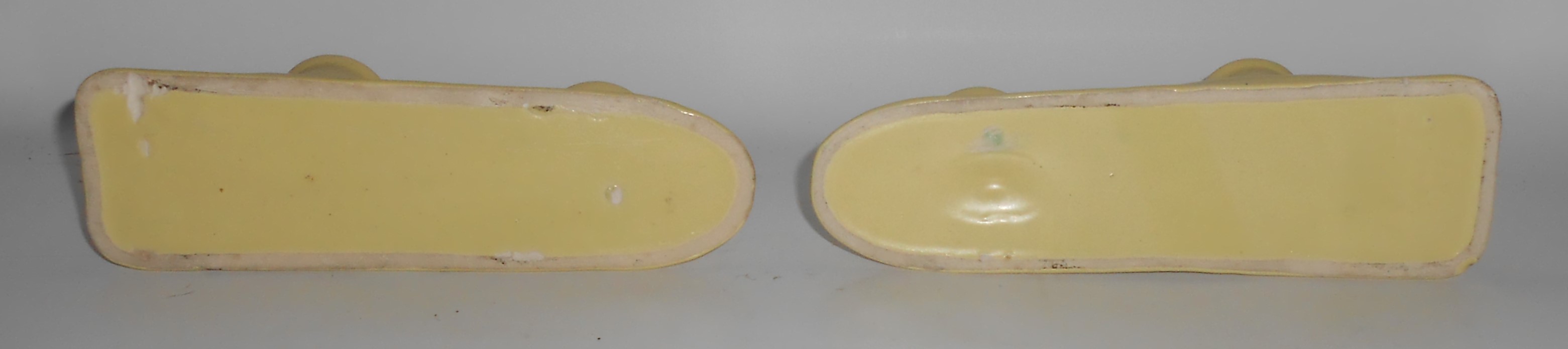 Pacific Pottery Satin Yellow Pair #711 Candlestick Hold