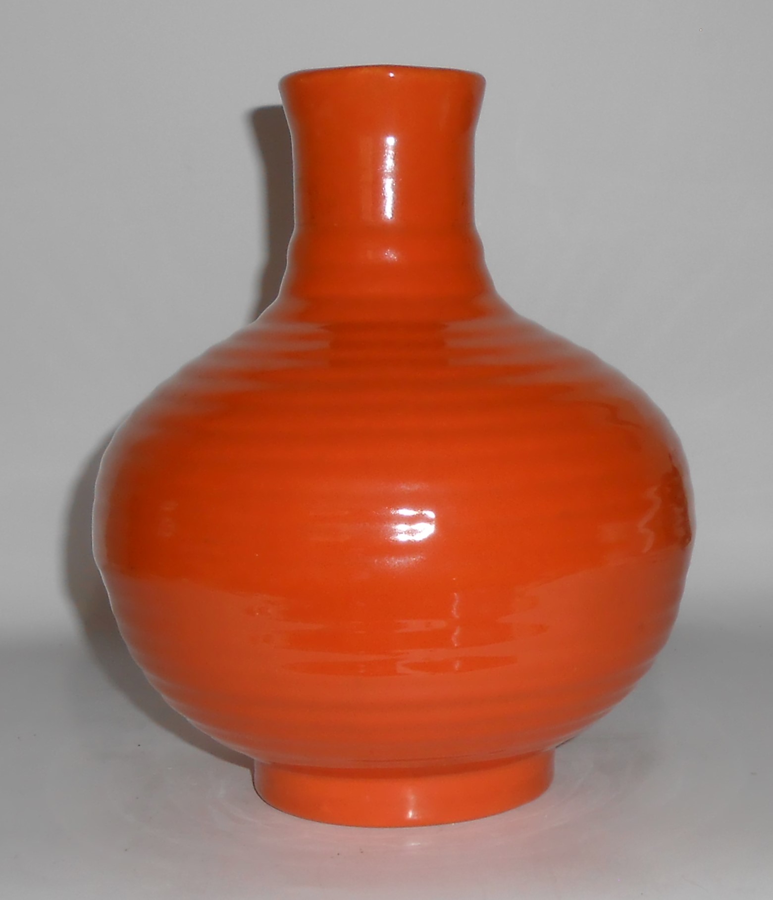 VINTAGE Bauer Pottery Ring Ware 8-Cup Orange Carafe
