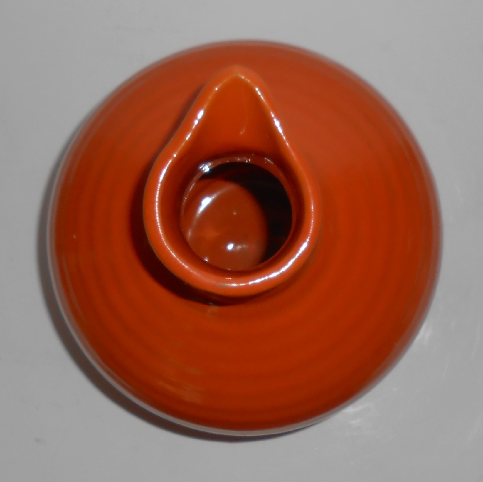 VINTAGE Bauer Pottery Ring Ware 8-Cup Orange Carafe