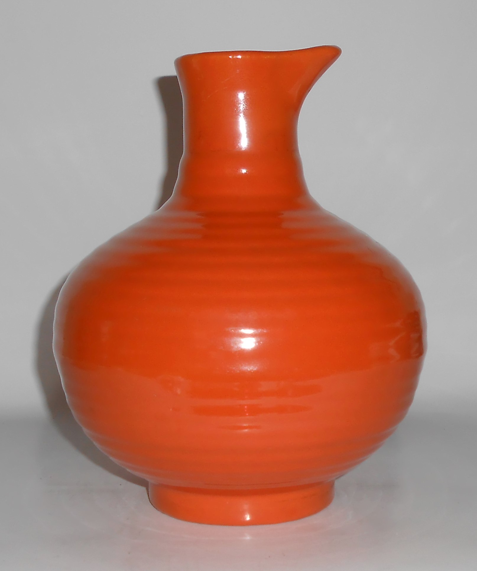 VINTAGE Bauer Pottery Ring Ware 8-Cup Orange Carafe