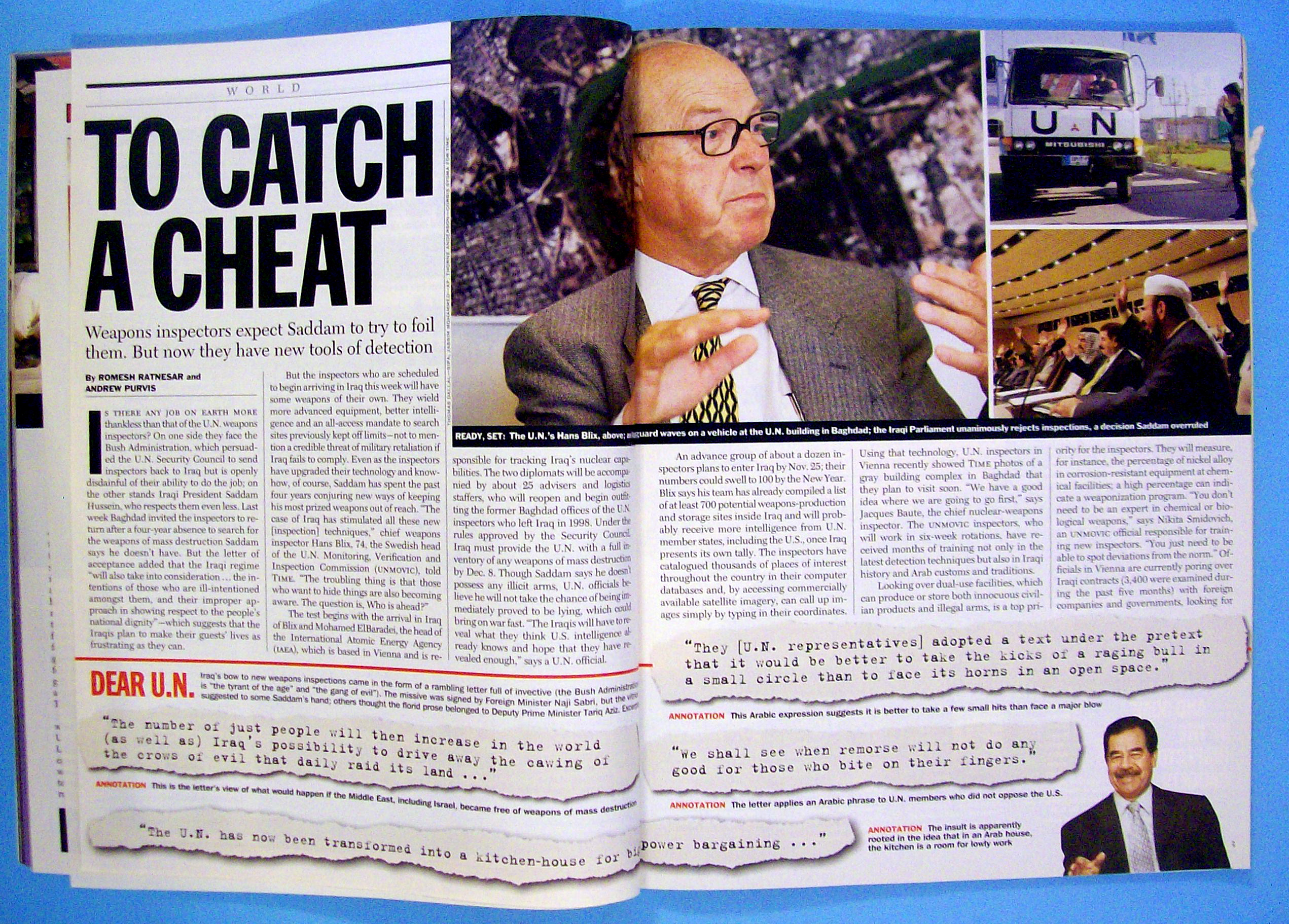 Time Magazine November 25, 2002 Osama Bin Laden
