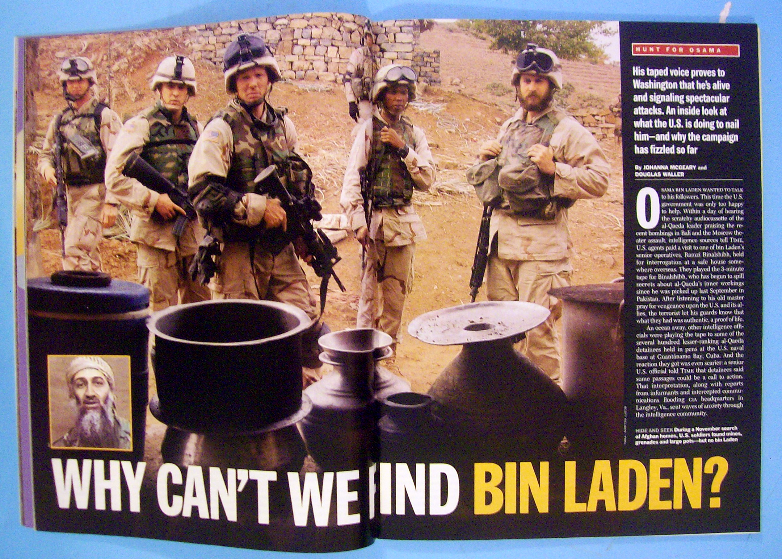 Time Magazine November 25, 2002 Osama Bin Laden