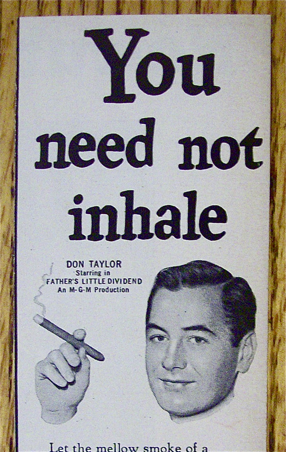 1951 Cigar Institute with Don Taylor