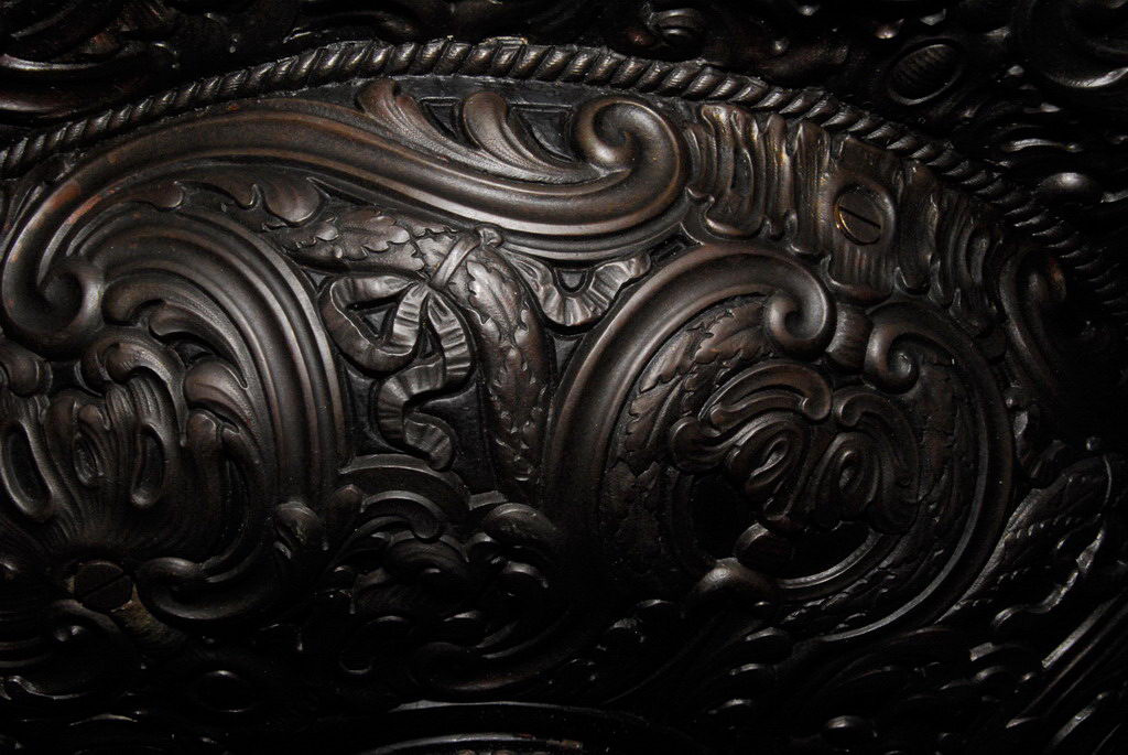 Monumental Antique Hanging Bowl Light  #1176