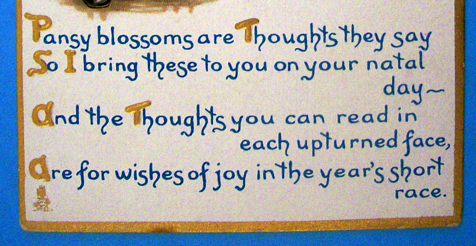 Birthday Children Postcard By Tuck w/Child Holding Cake