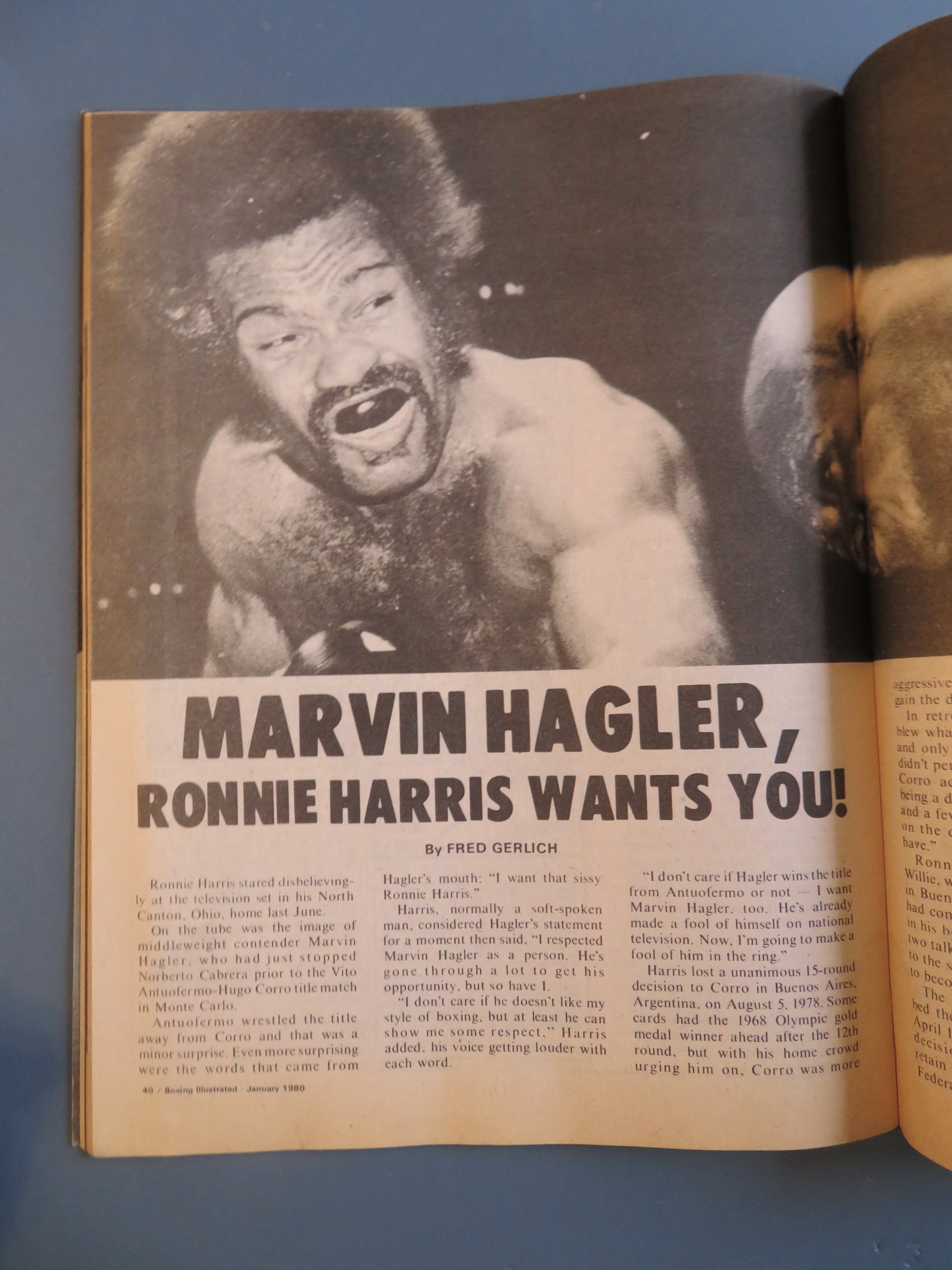Boxing Illustrated Magazine January 1980 Gerry Cooney