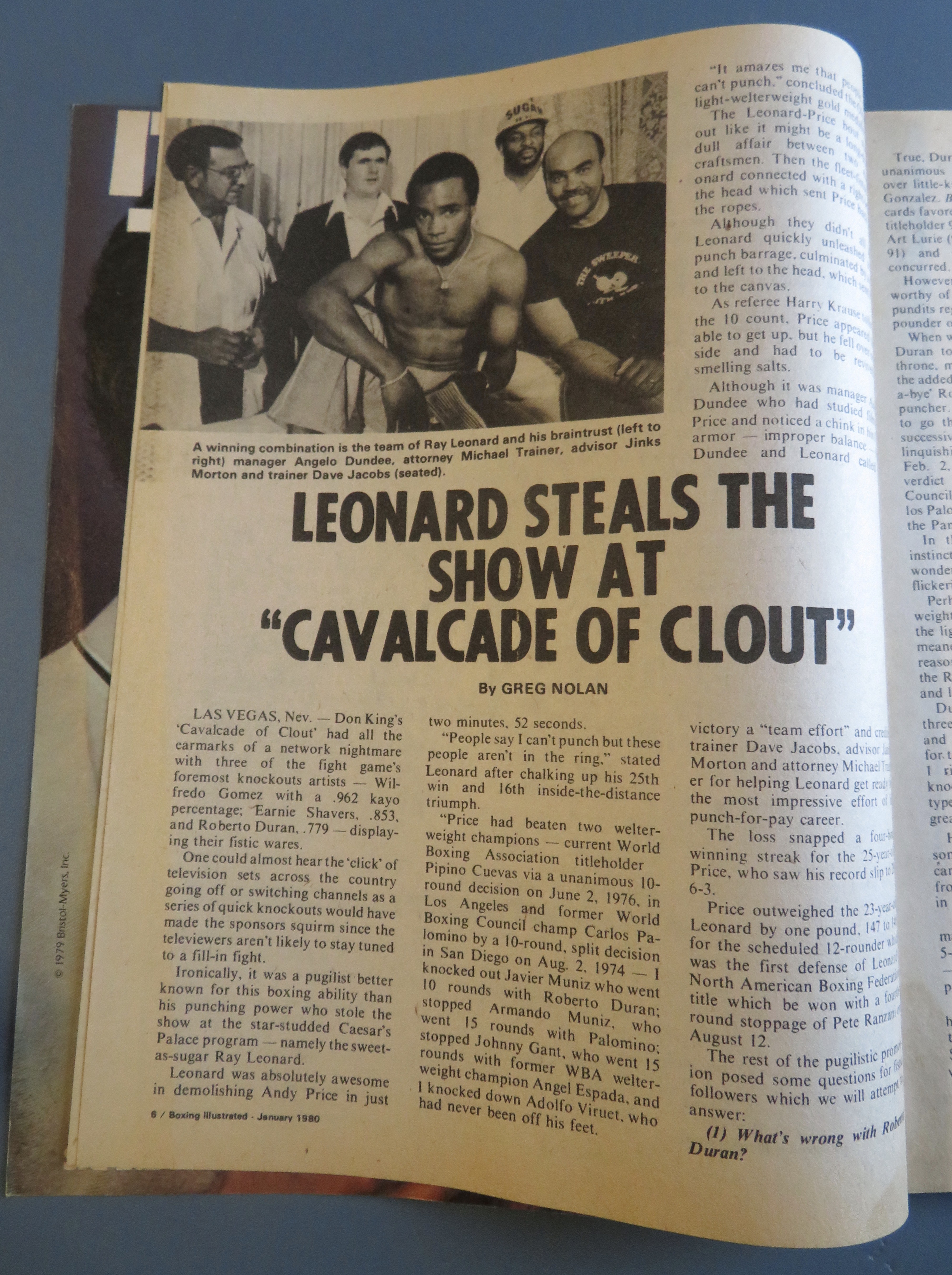 Boxing Illustrated Magazine January 1980 Gerry Cooney