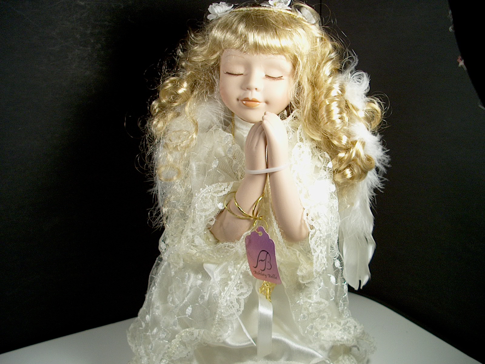 Bisque Praying Porcelain Doll Ashley Belle 3