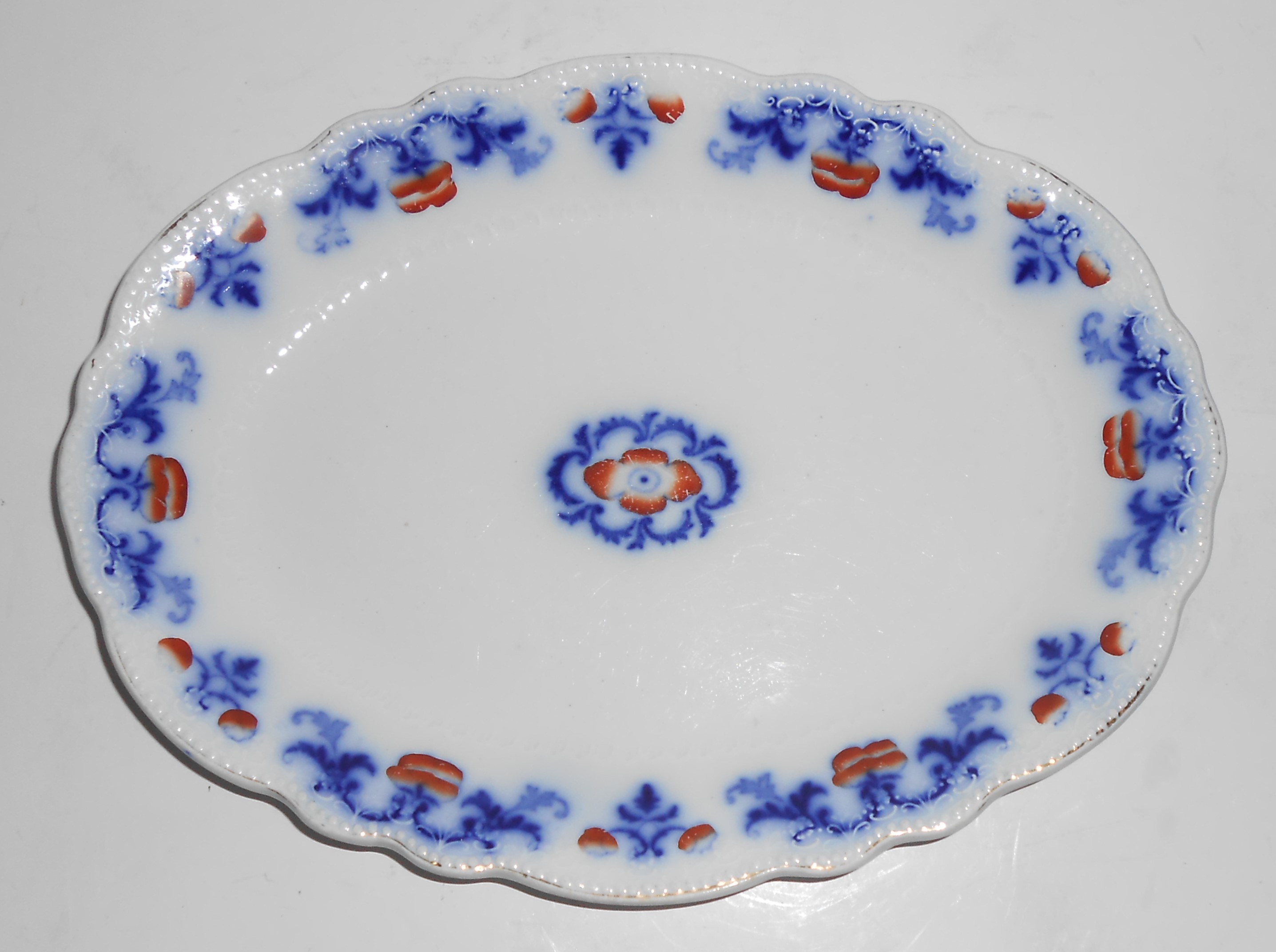 VINTAGE Grindley Flow Blue Countess Small Platter