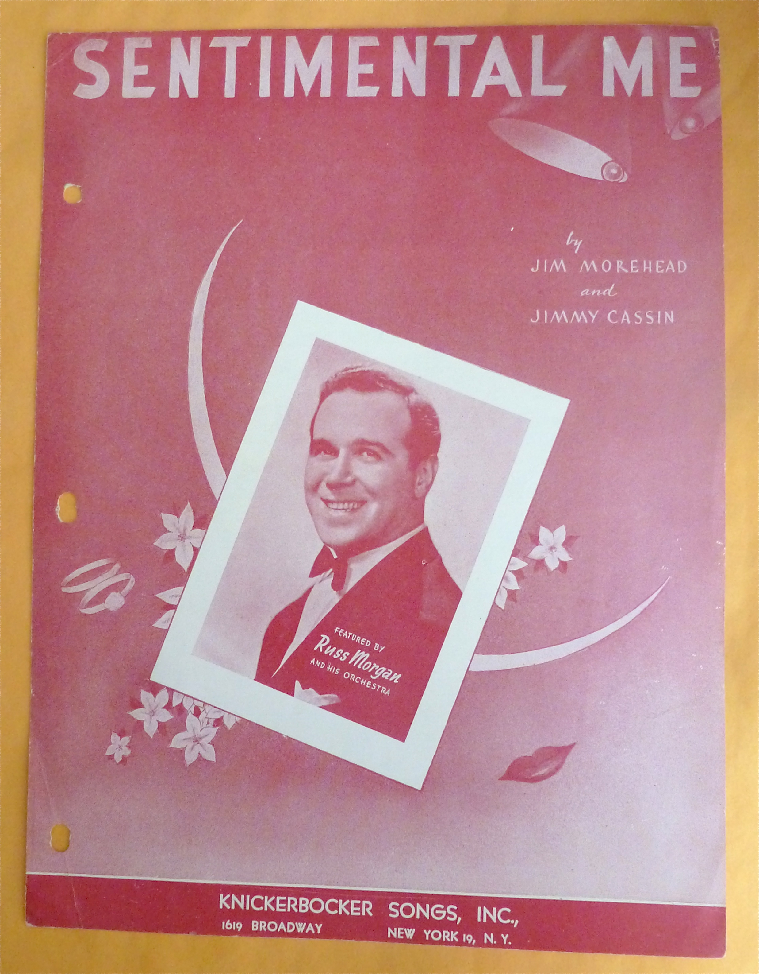 Sheet Music For 1950 Sentimental Me (Russ Morgan Cover)