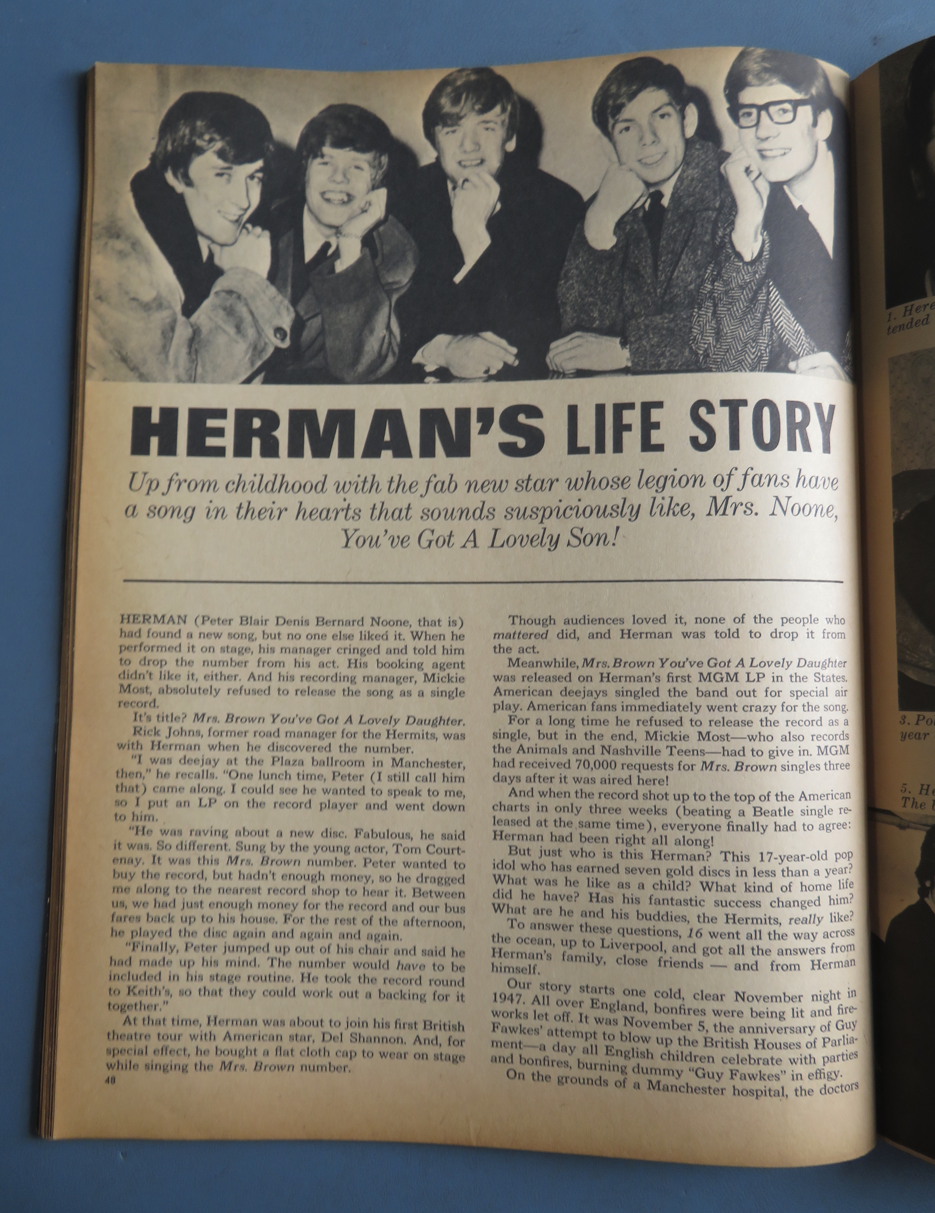 16 Magazine November 1965 Herman's Whole Life Story
