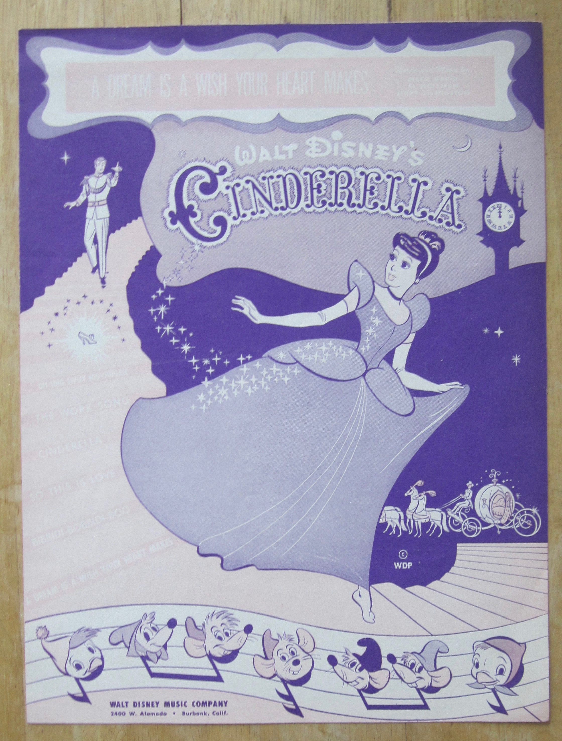 1941 Sheet Music for A Dream Is A Wish Your Heart Makes