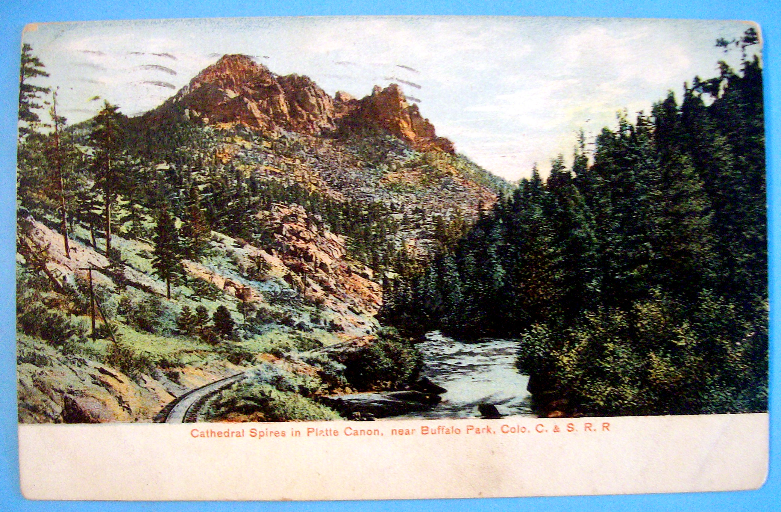 Cathedral Spires in Platte Canon Postcard