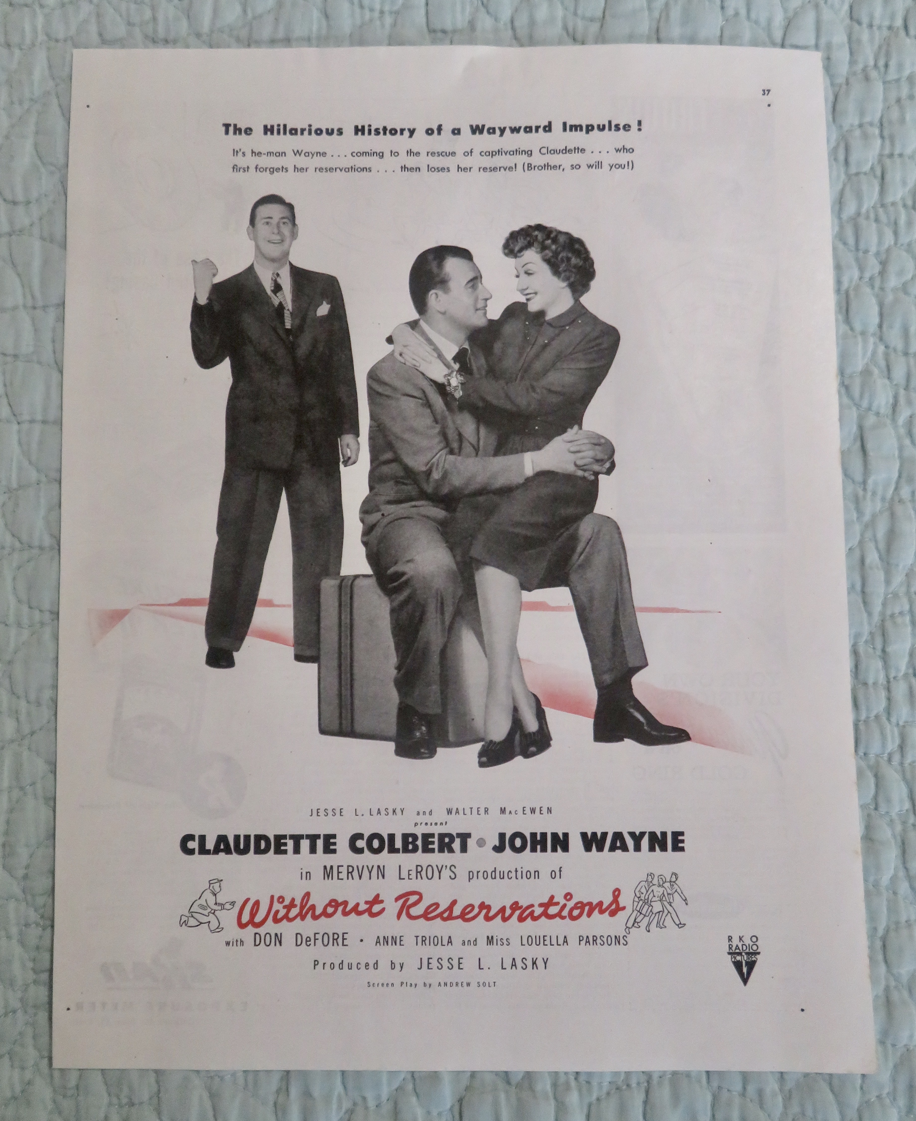 1946 Without Reservations w/ Claudette Colbert
