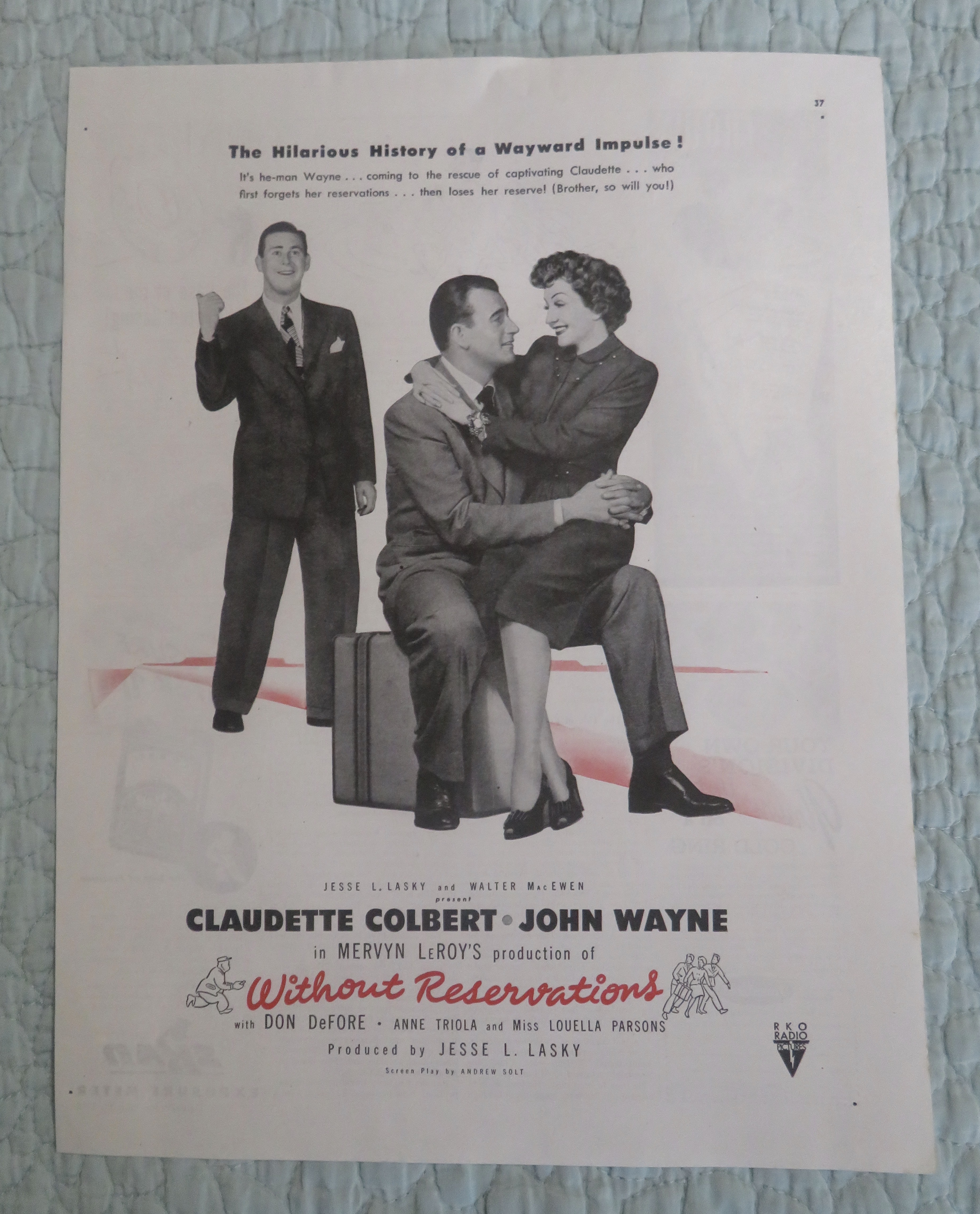 1946 Without Reservations w/ Claudette Colbert