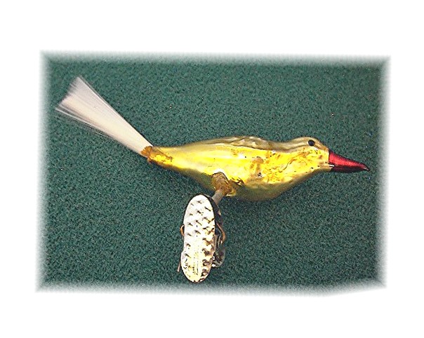 Bird 1950s Hand Blown Glass Germany