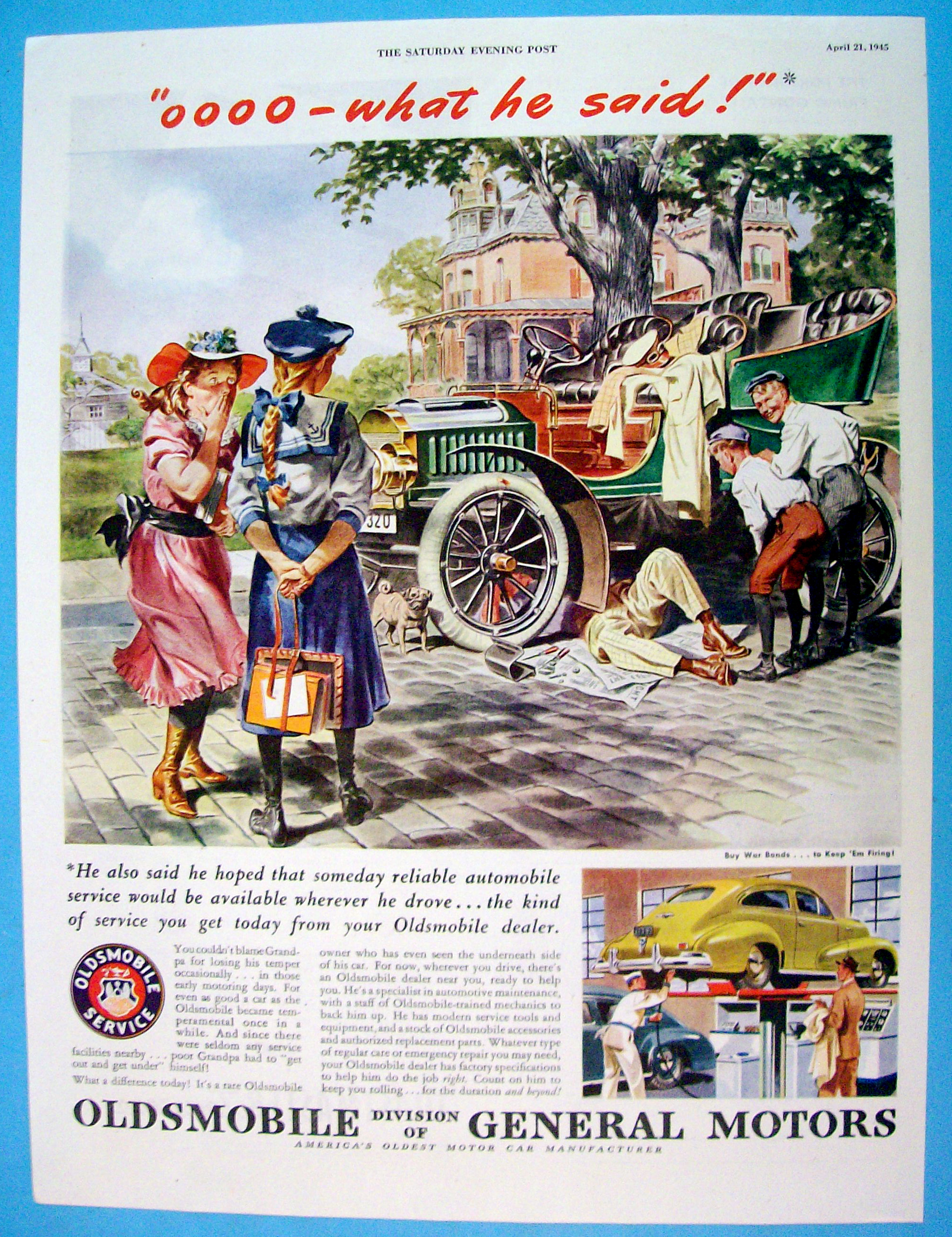 Vintage Ad: 1945 Oldsmobile Service