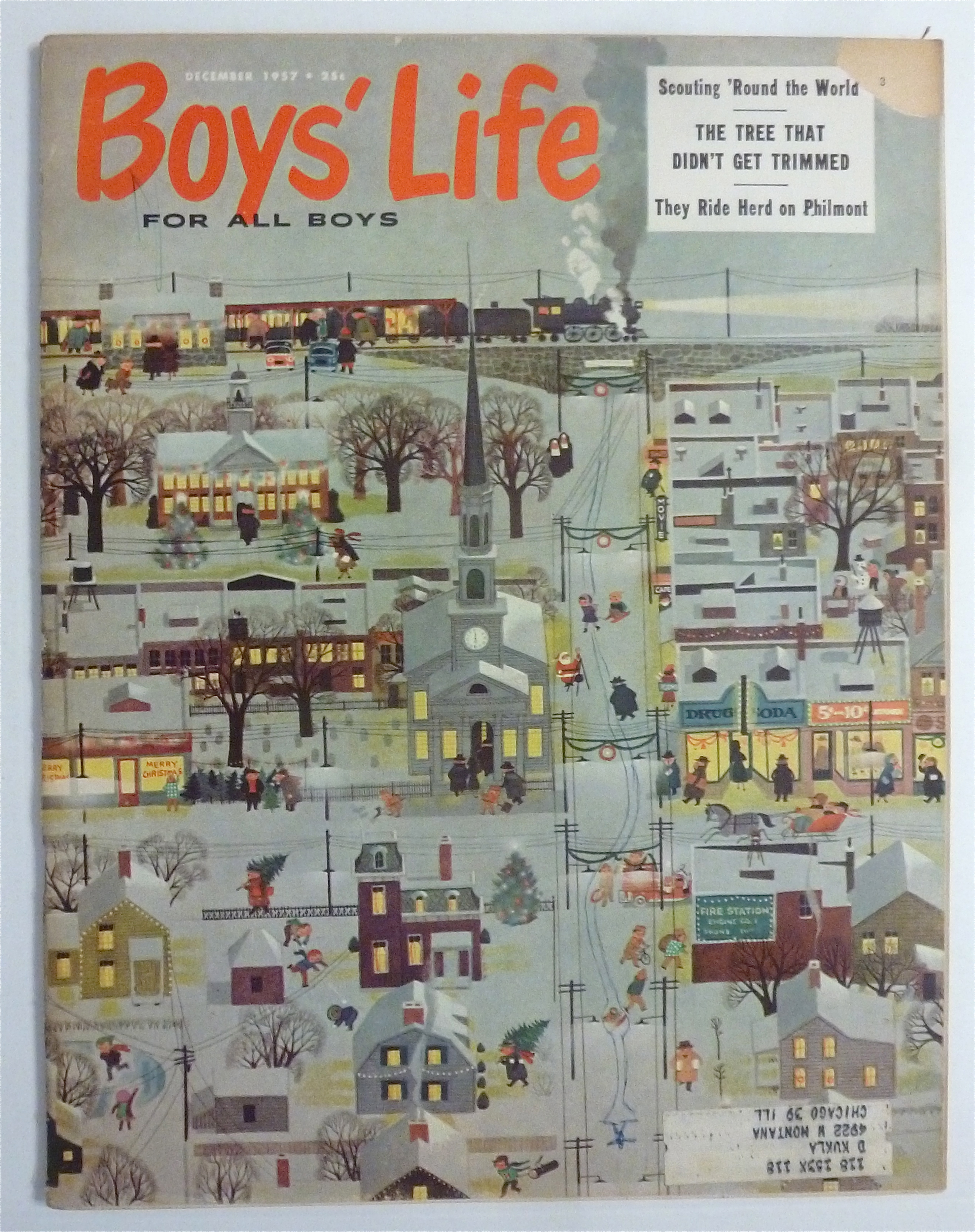 Boys' Life Magazine December 1957 Ride Herd On Philmont