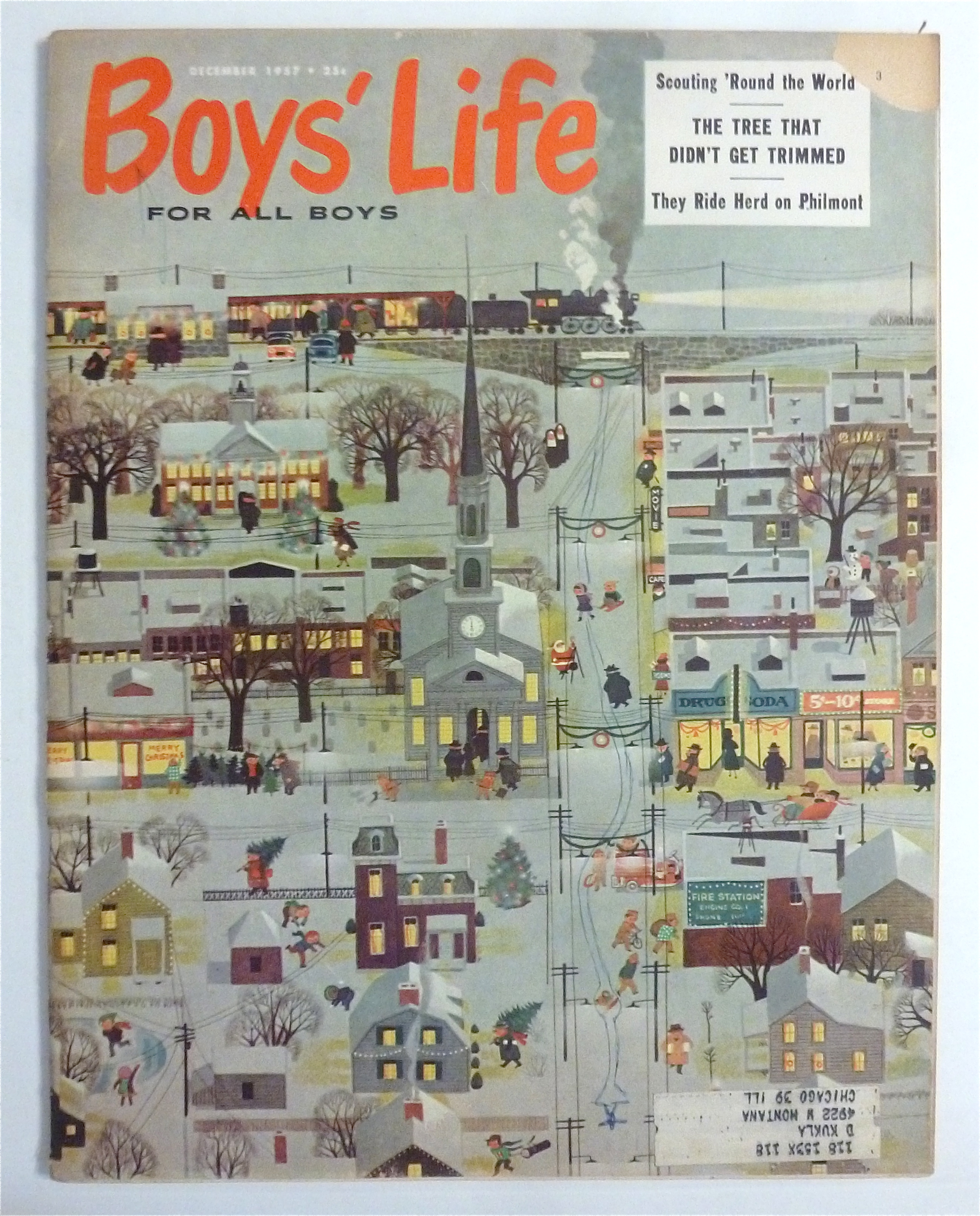 Boys' Life Magazine December 1957 Ride Herd On Philmont
