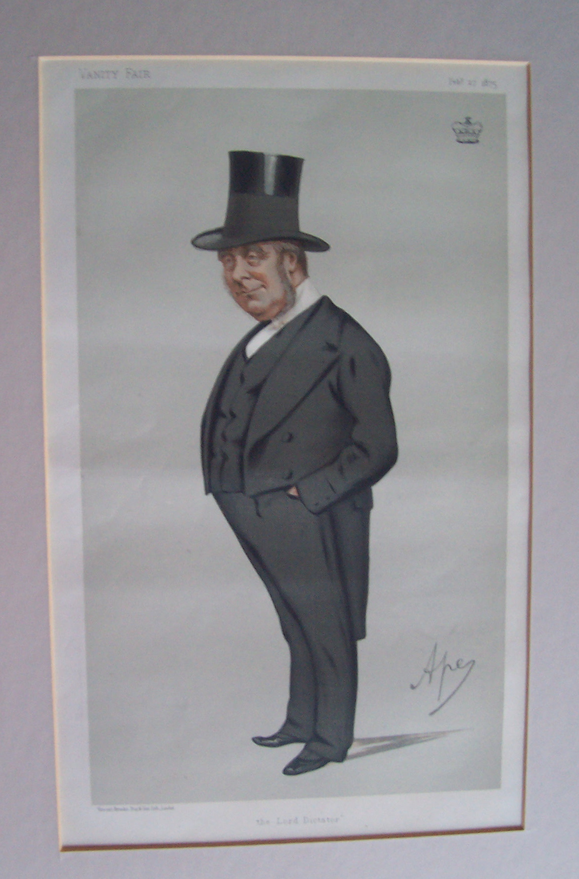Vanity Fair Ape Print Lord Redesdale February 27, 1875