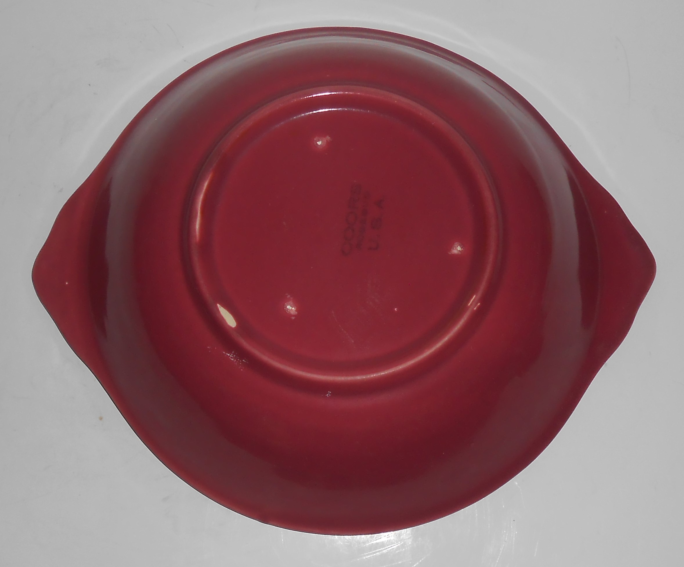 Coors Pottery Rosebud Red Vegetable Bowl Robert Schneid
