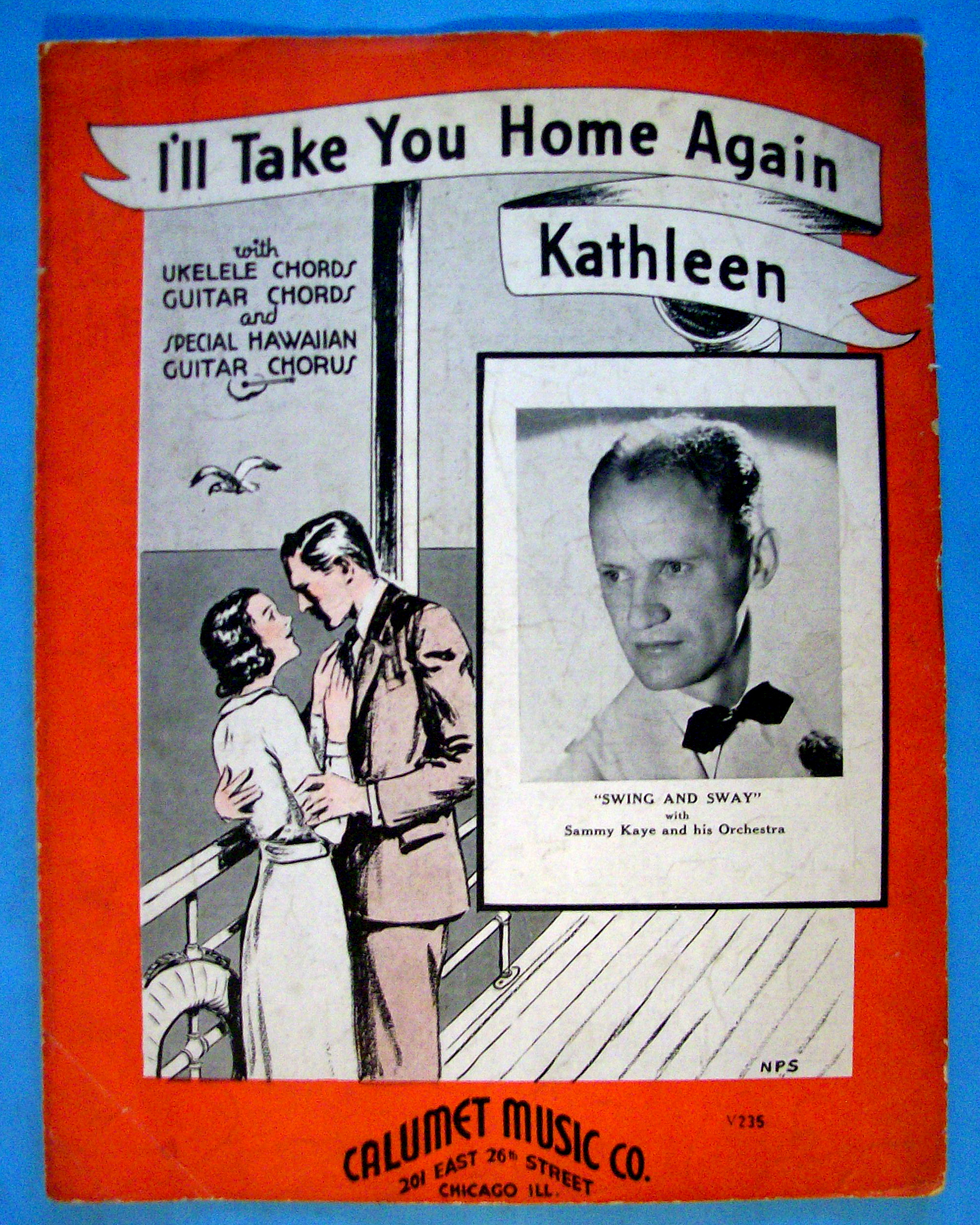 Sheet Music For 1936 I'll Take You Home Again Kathleen