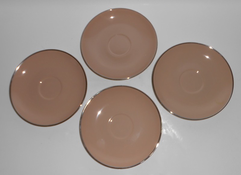 VINTATE Franciscan Pottery Fine China Set/4 Sandalwood Saucers