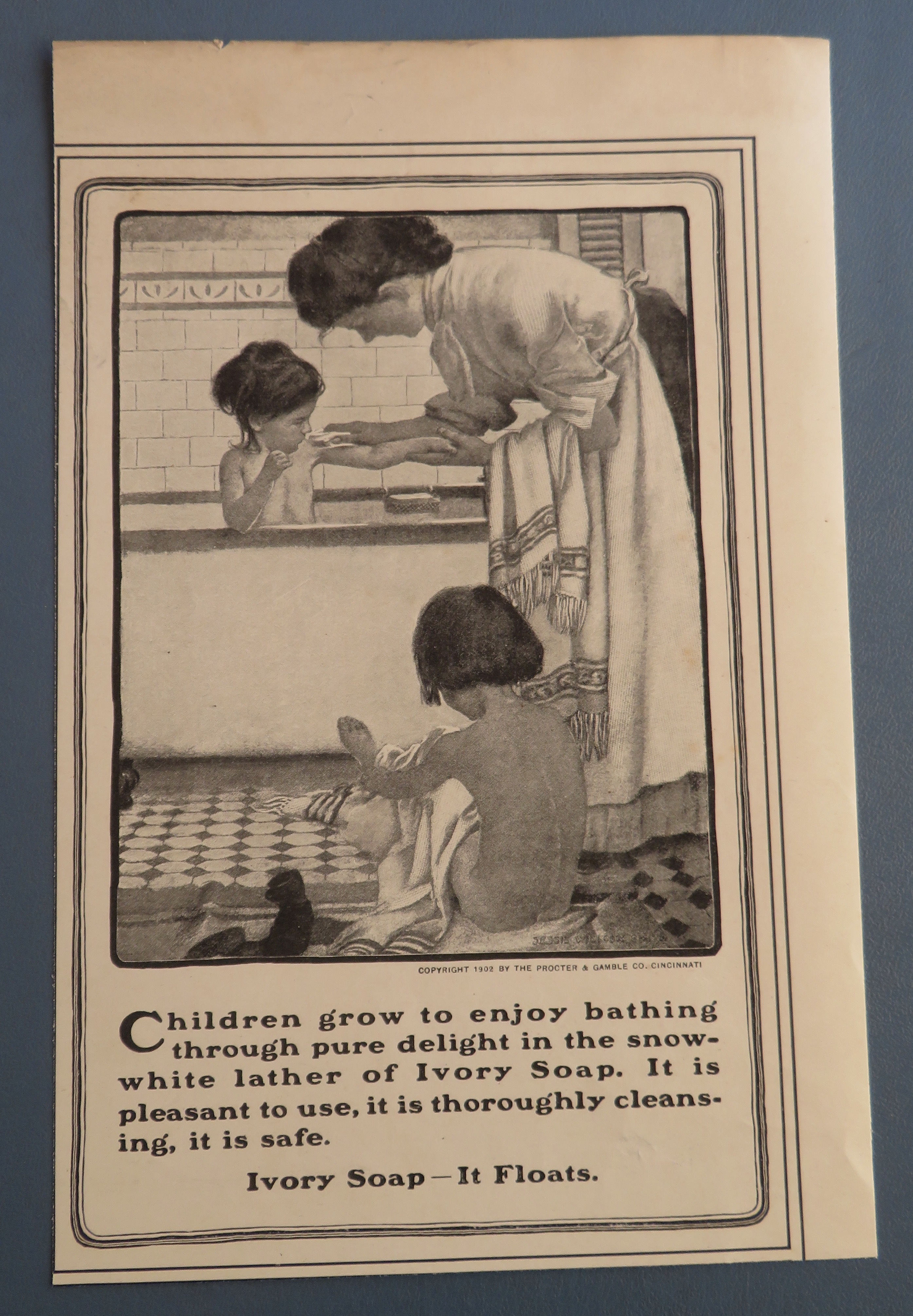 1902 Ivory Soap with Woman Bathing Children