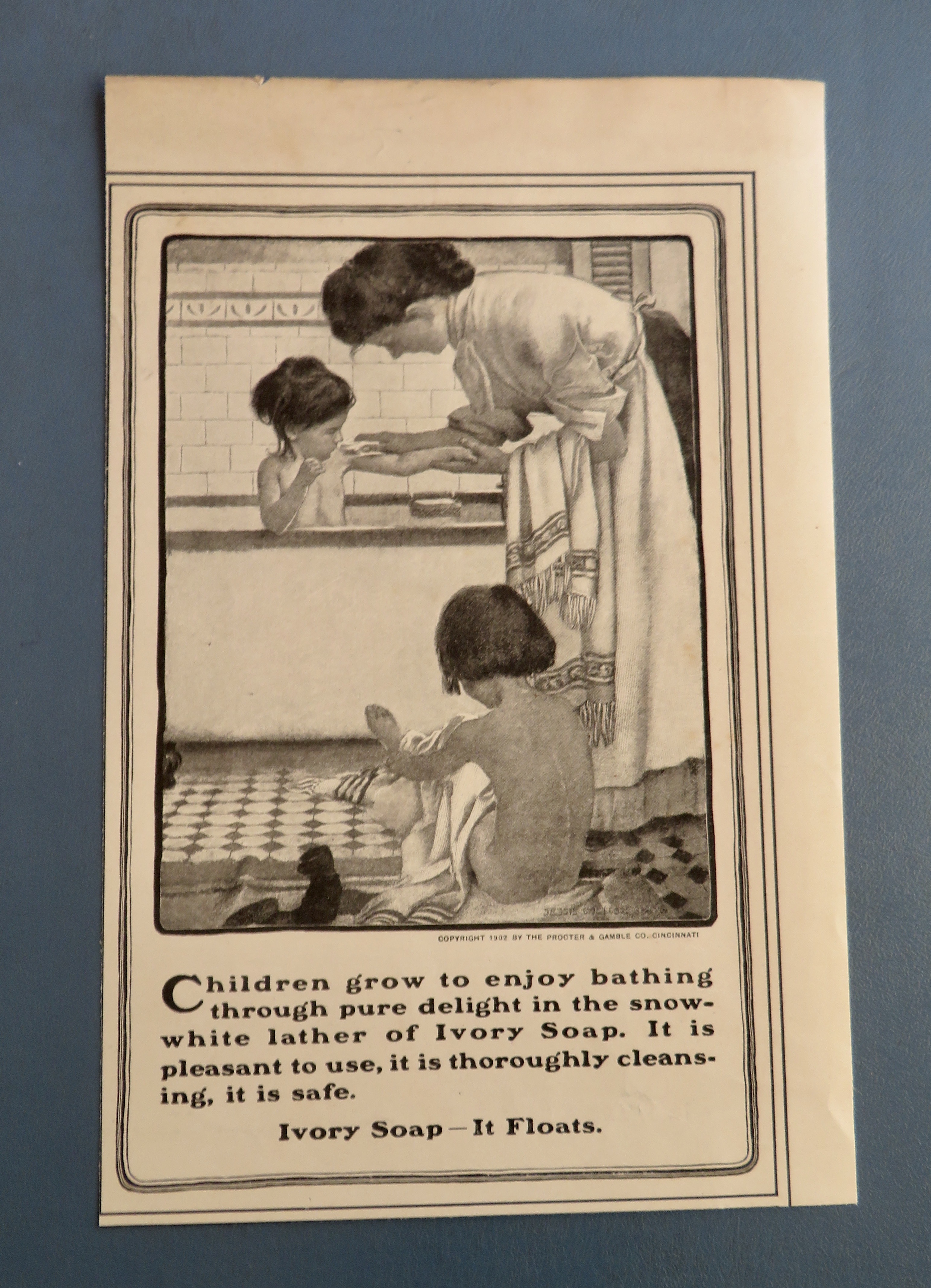 1902 Ivory Soap with Woman Bathing Children