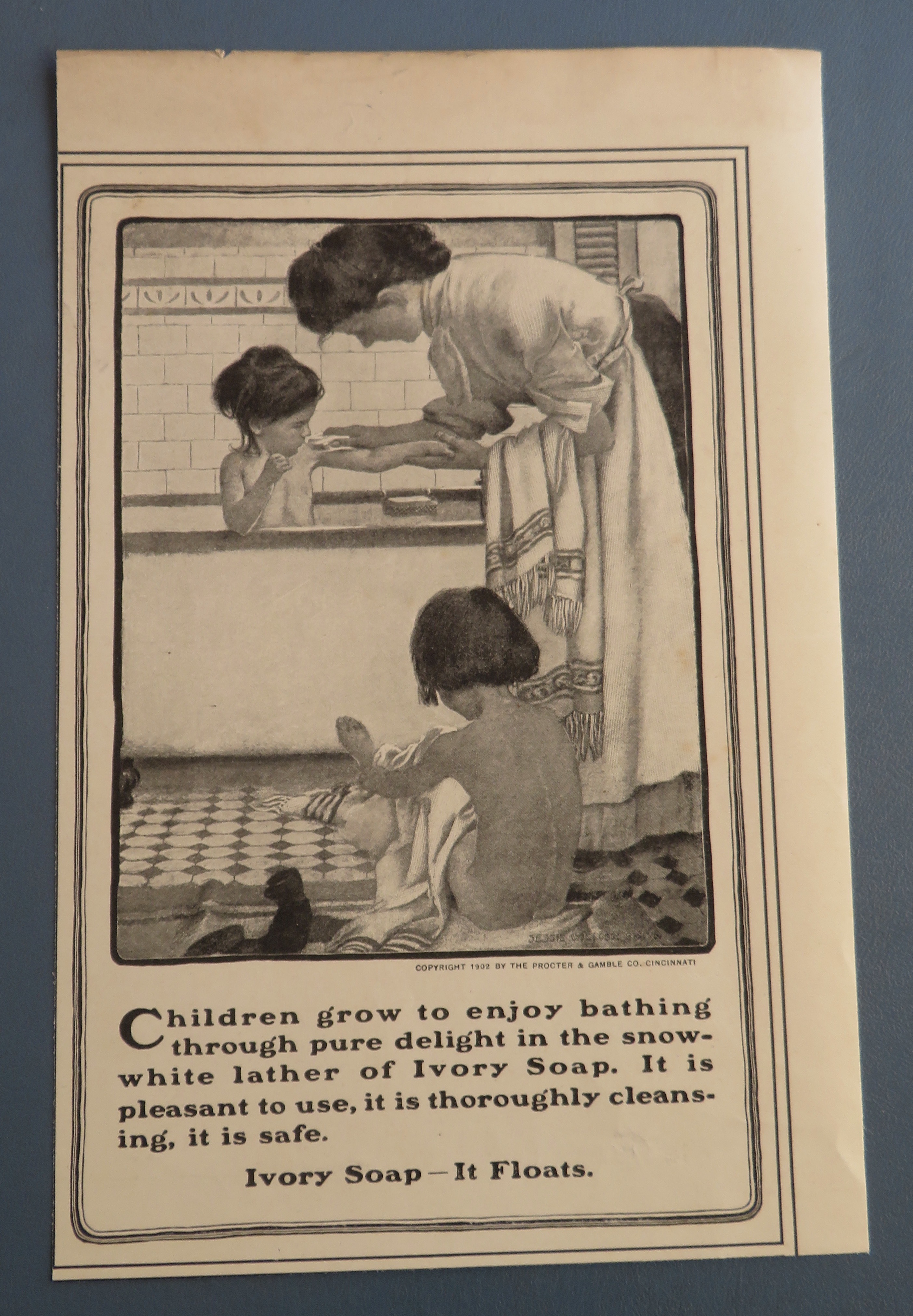 1902 Ivory Soap with Woman Bathing Children
