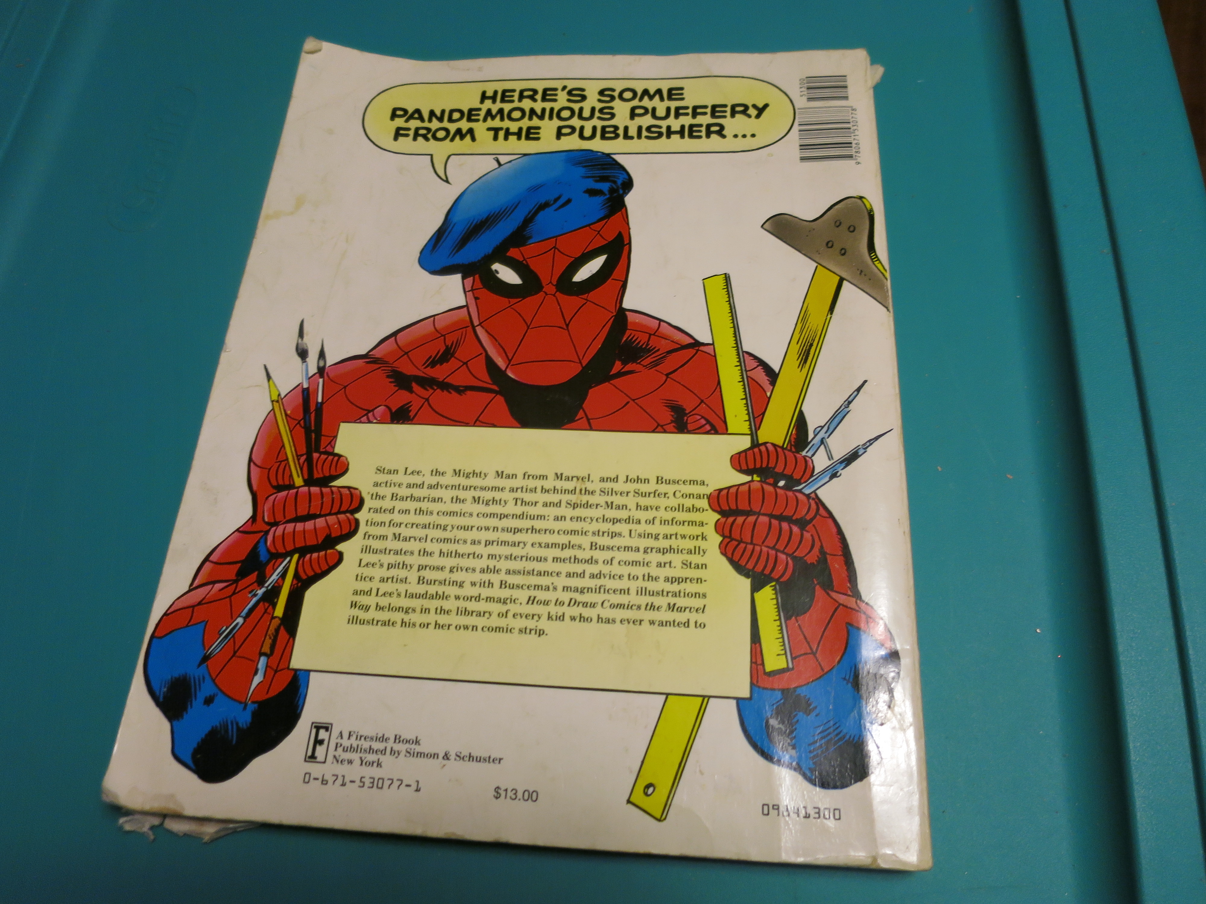 Book How To Draw Comics The Marvel Way 1978