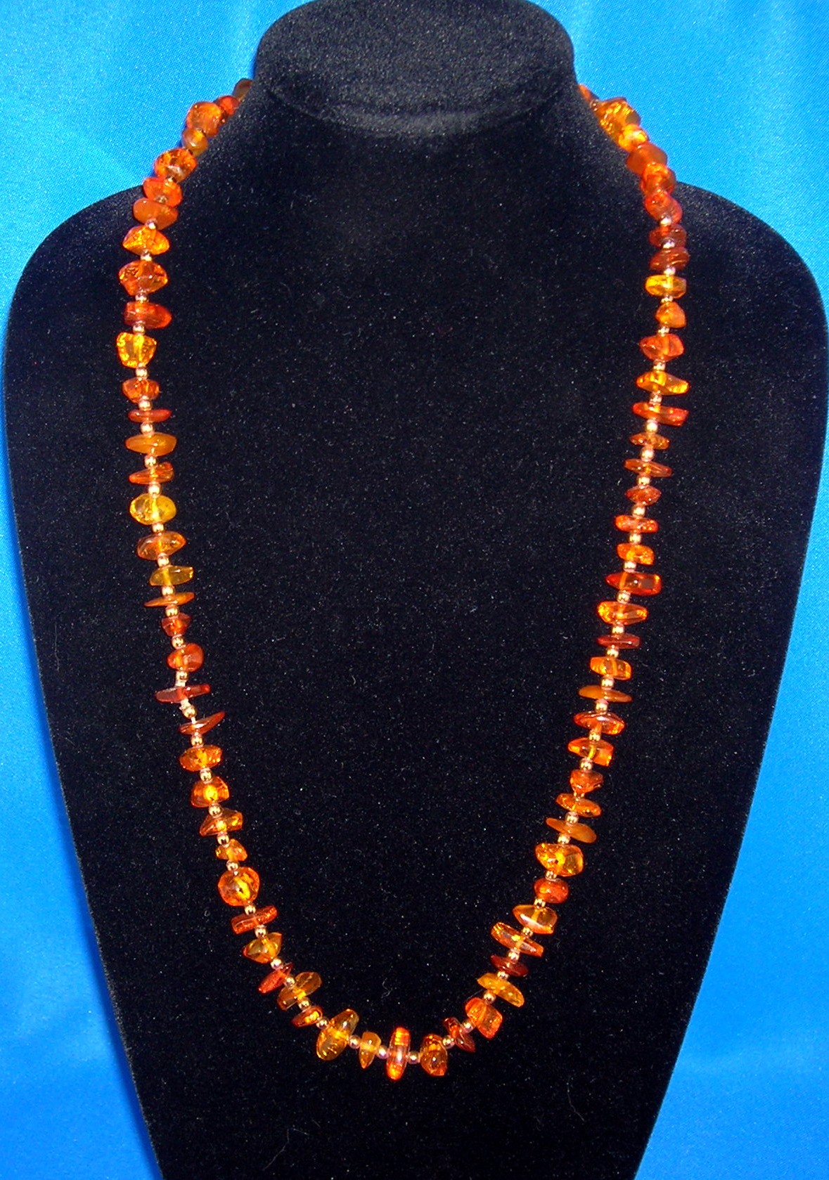 Baltic Amber 29 Inch  Nugget Beads Necklace