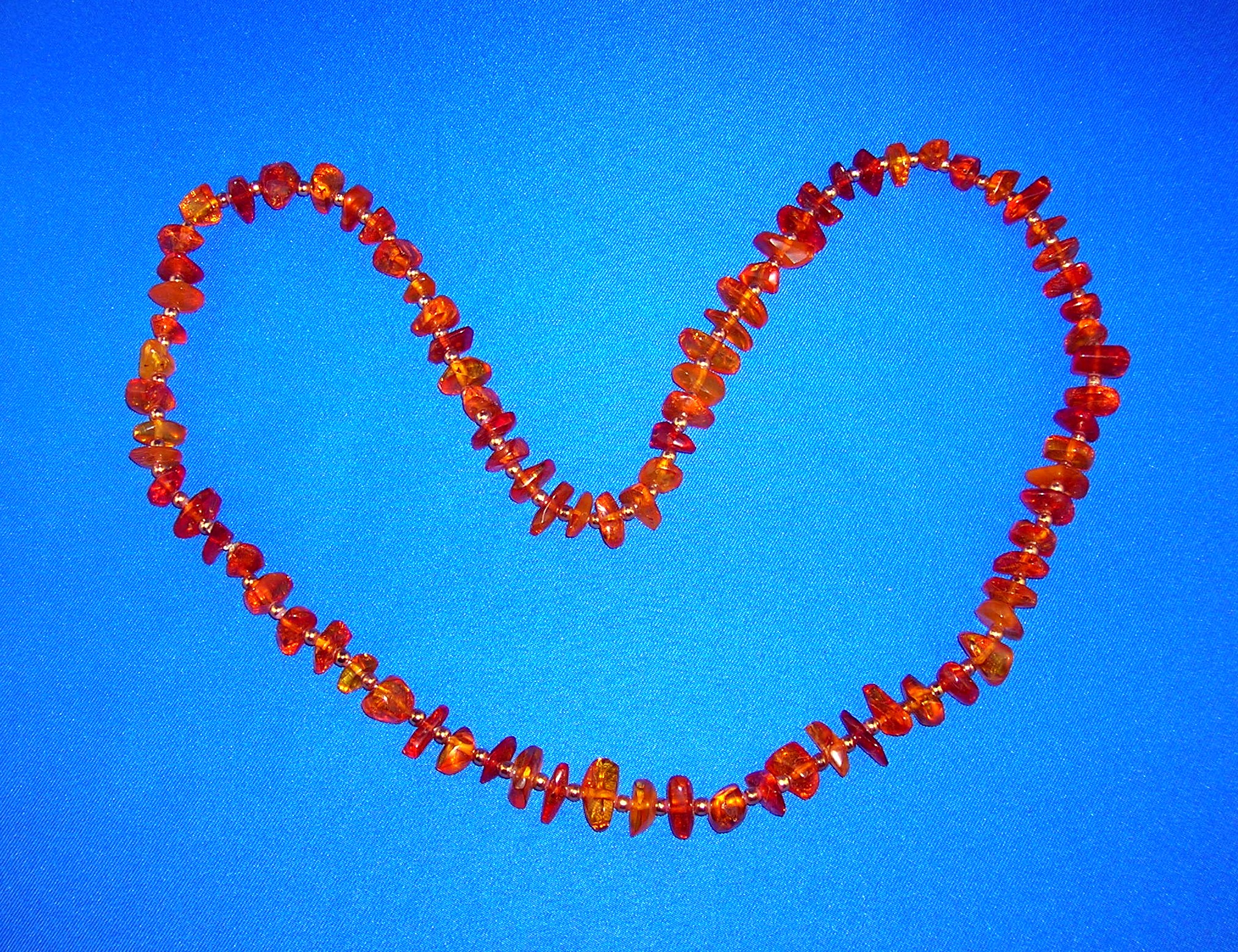 Baltic Amber 29 Inch  Nugget Beads Necklace