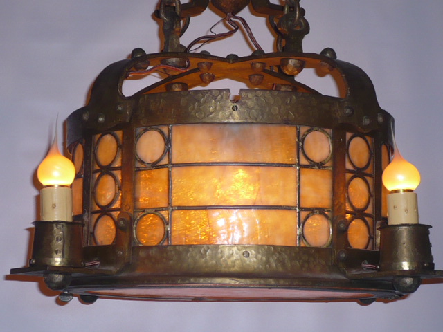 Arts And Crafts Hanging Light  #715